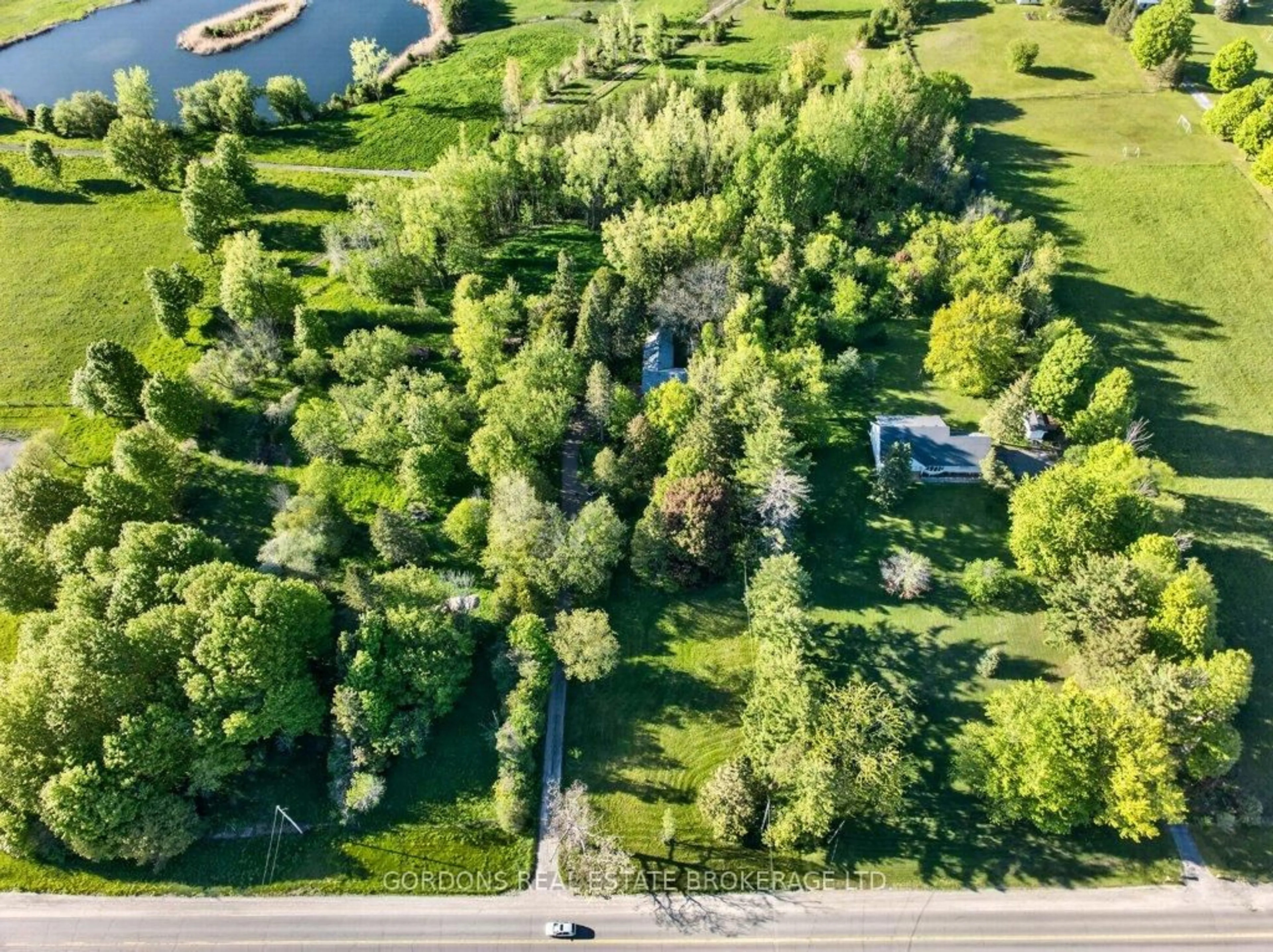 A pic from outside/outdoor area/front of a property/back of a property/a pic from drone, water/lake/river/ocean view for 1000 Unity Rd, Kingston Ontario K0H 1S0