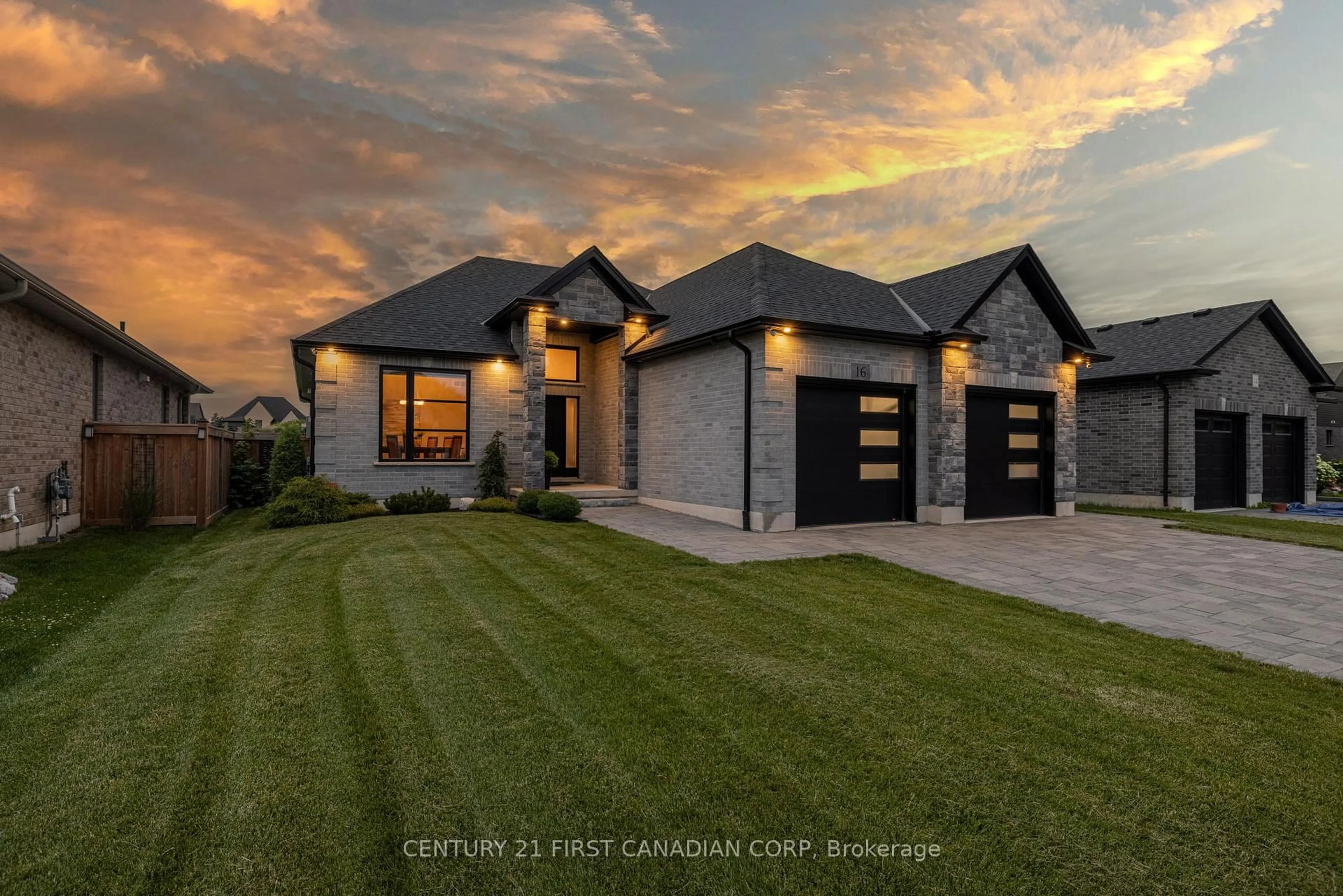 Home with brick exterior material, street for 16 Foxborough Pl, Thames Centre Ontario N0M 2P0