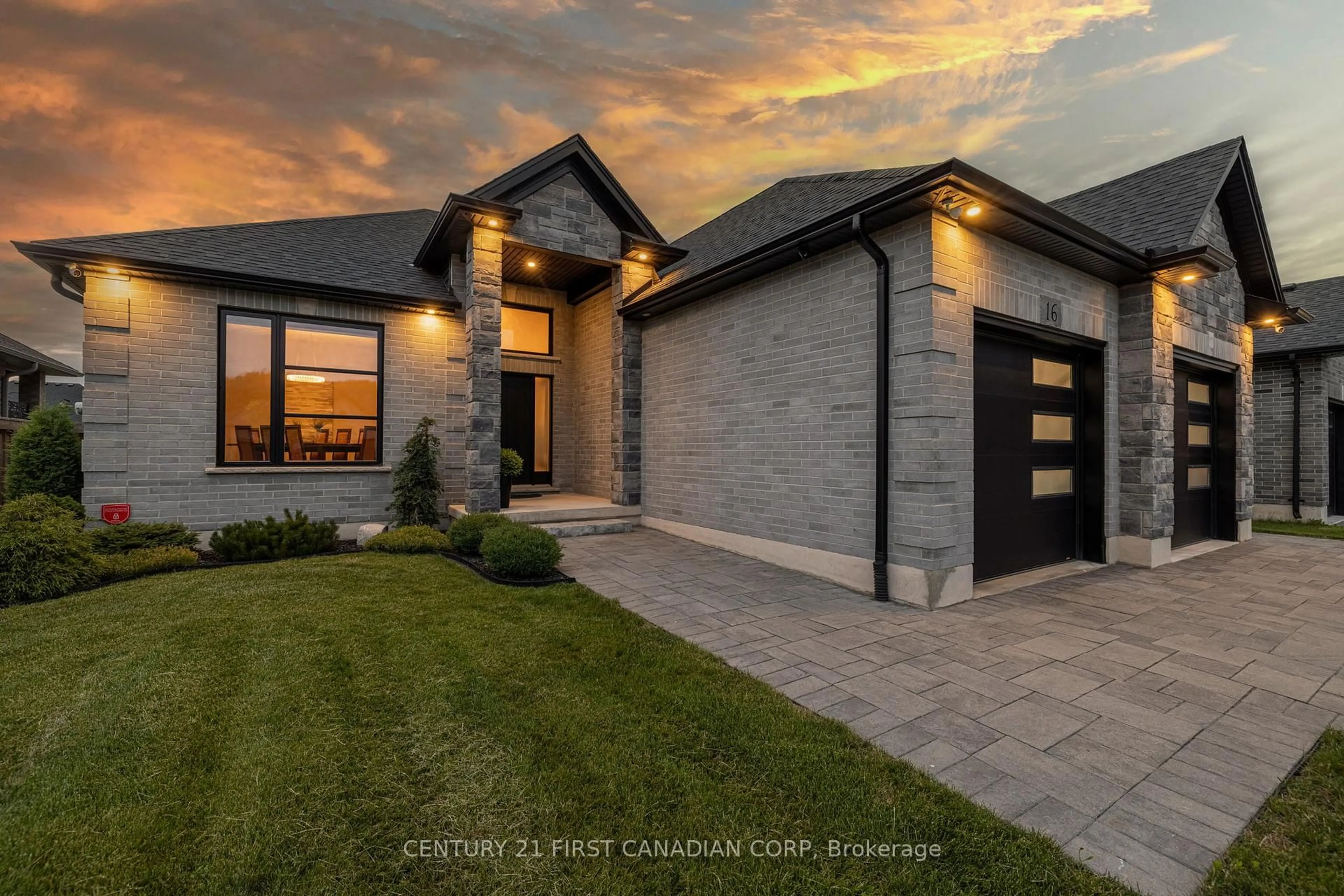 Home with brick exterior material, street for 16 Foxborough Pl, Thames Centre Ontario N0M 2P0