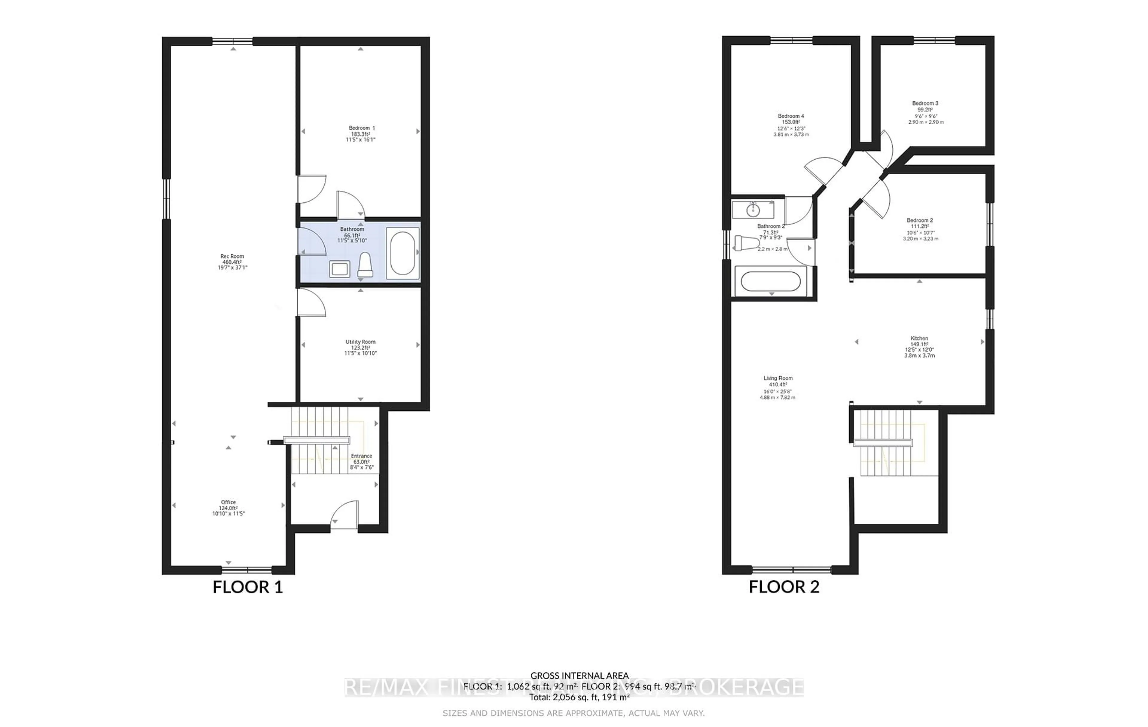 Floor plan for 1909 Spindlewood St, Kingston Ontario K7P 3G5
