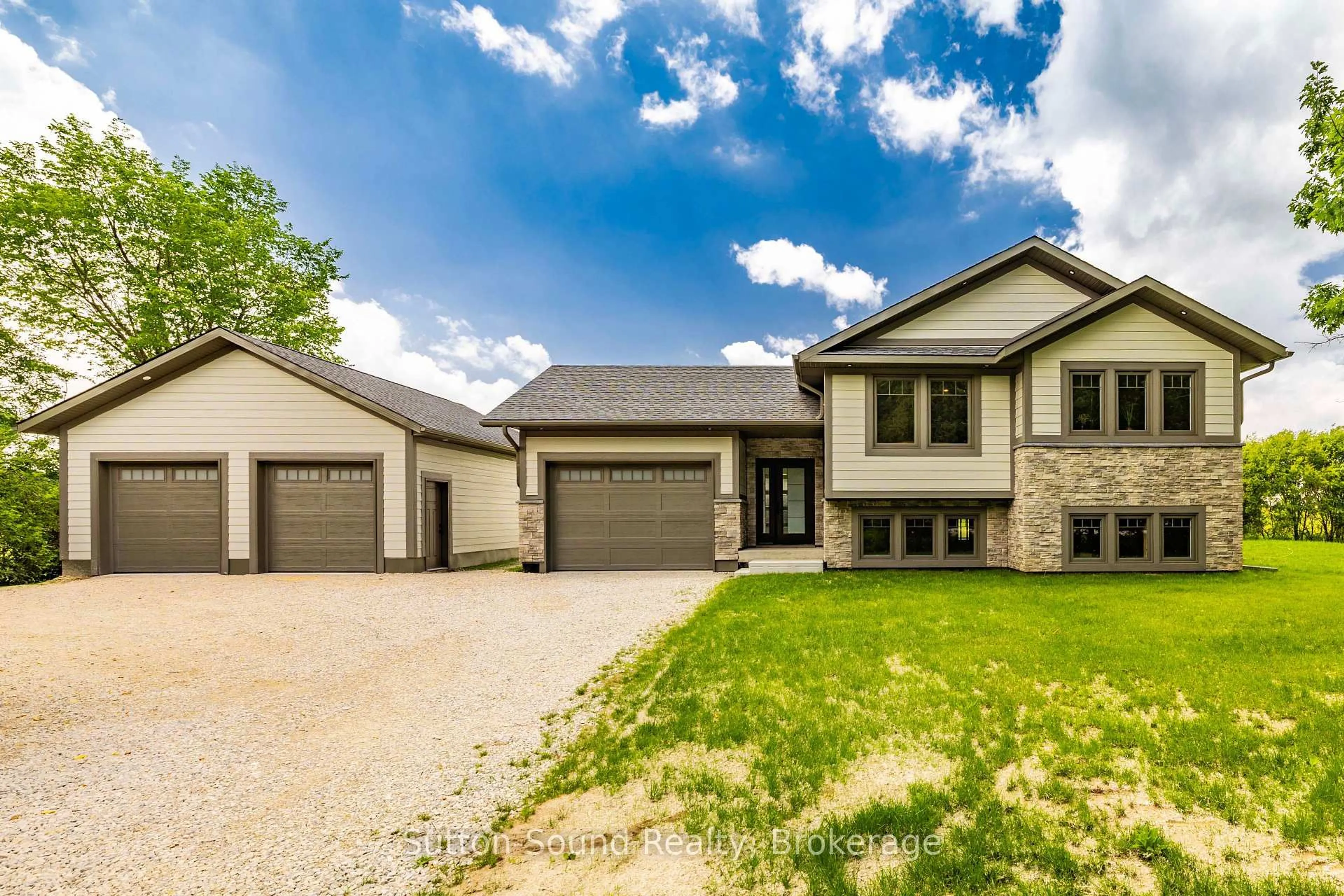 Home with brick exterior material, street for 397600 10 Concession, Meaford Ontario N4K 5N8