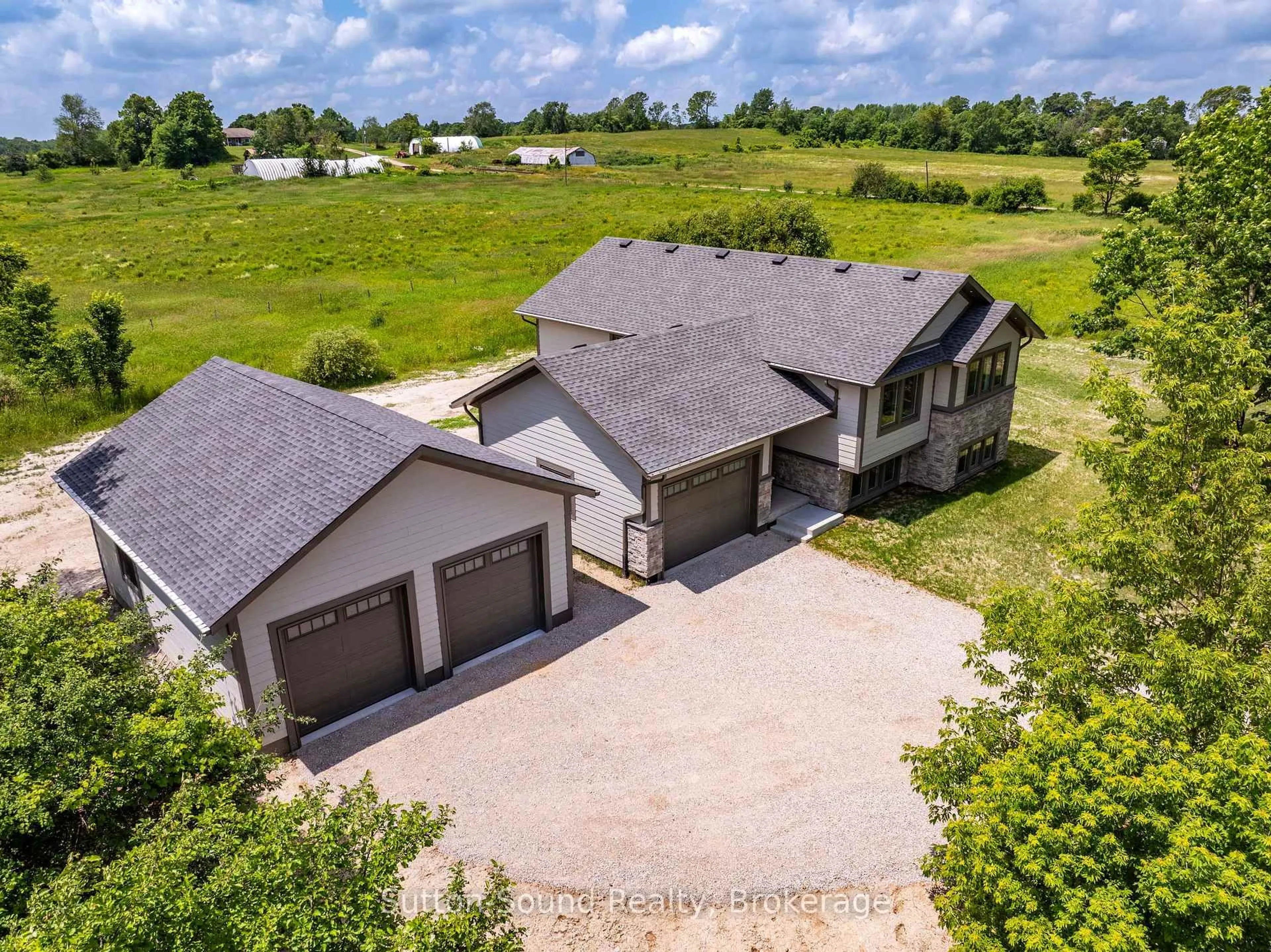 A pic from outside/outdoor area/front of a property/back of a property/a pic from drone, unknown for 397600 10 Concession, Meaford Ontario N4K 5N8