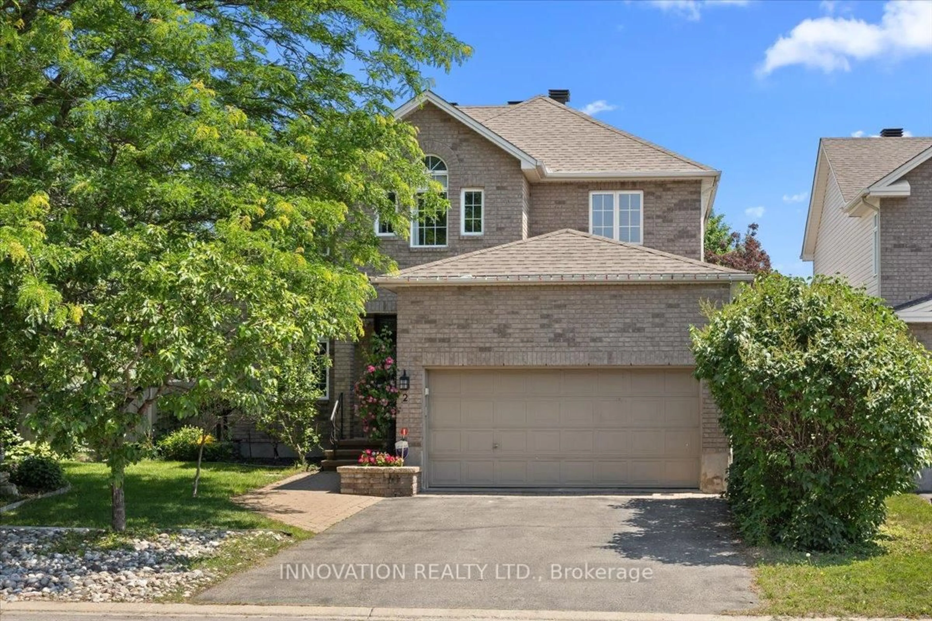 Home with brick exterior material, street for 2 Gros Morne Crt, Ottawa Ontario K2M 2W7