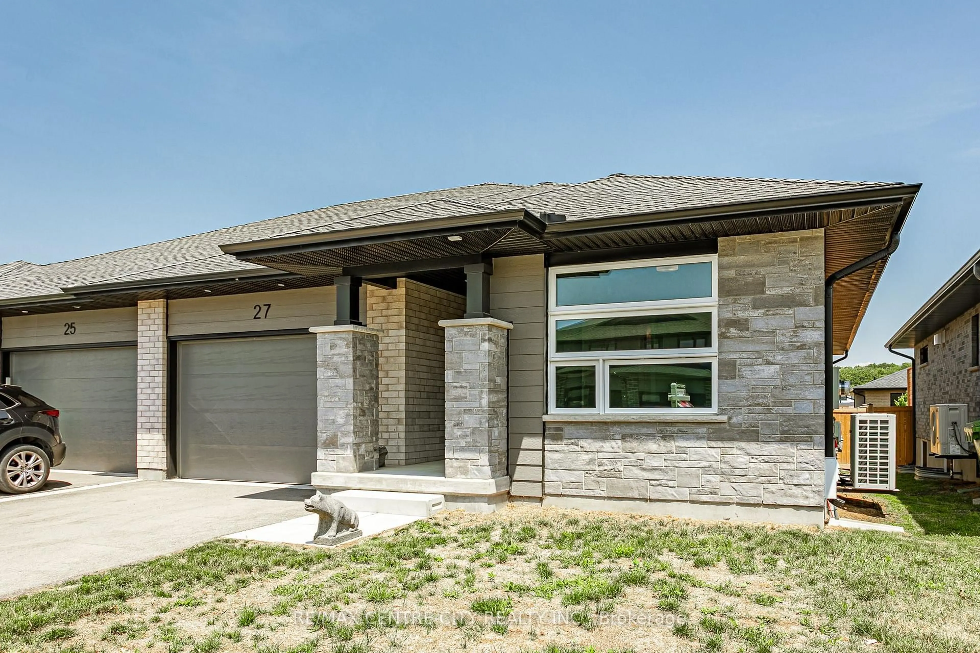 Home with brick exterior material, street for 27 Silverleaf Path, St. Thomas Ontario N5R 0N6