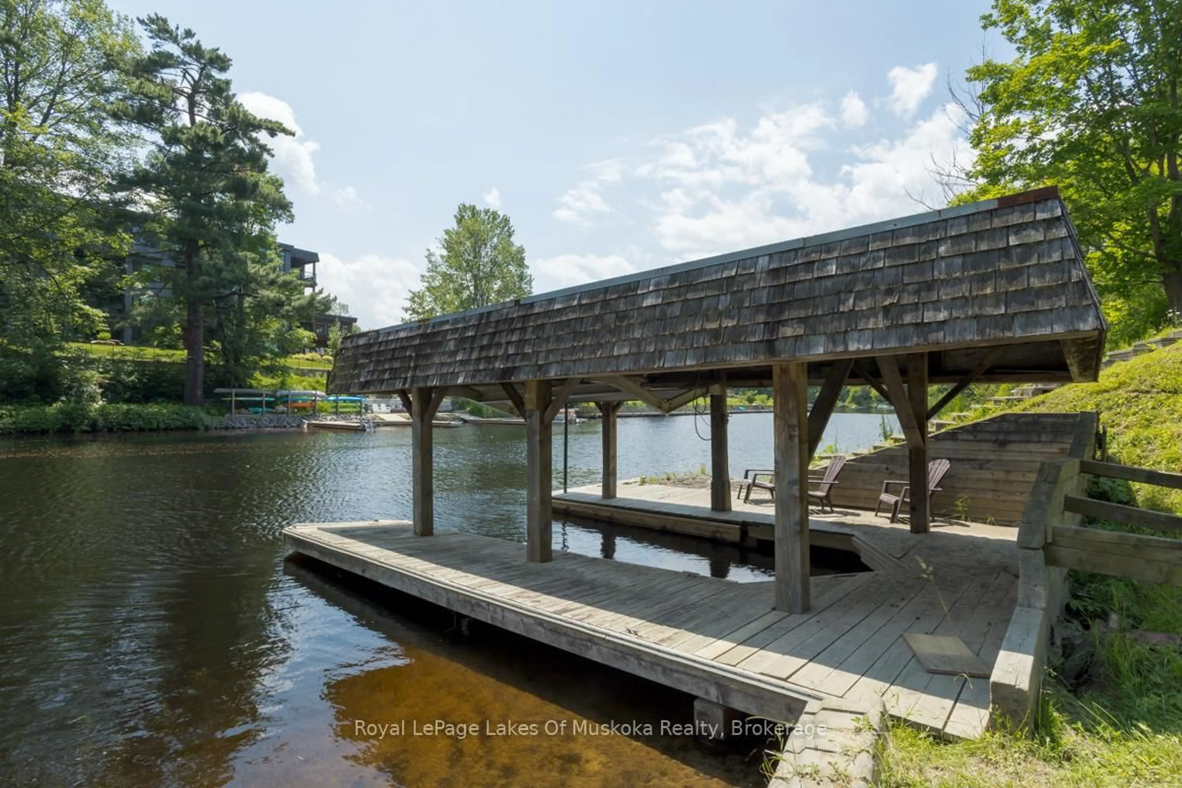 Patio, water/lake/river/ocean view for 110 Dill St, Bracebridge Ontario P1L 1E5