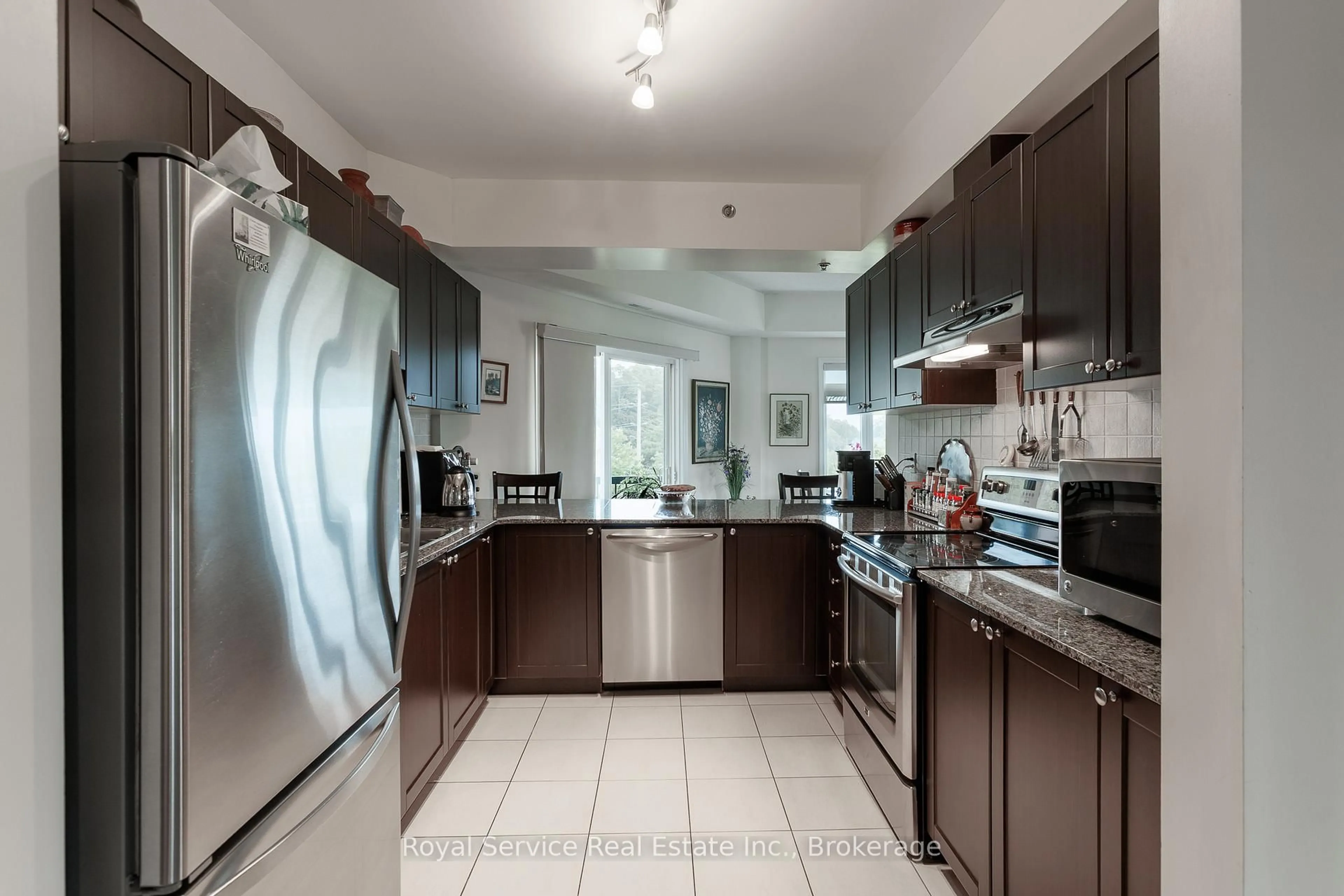 Open concept kitchen, ceramic/tile floor for 50 Mill St #307, Port Hope Ontario L1A 2T2
