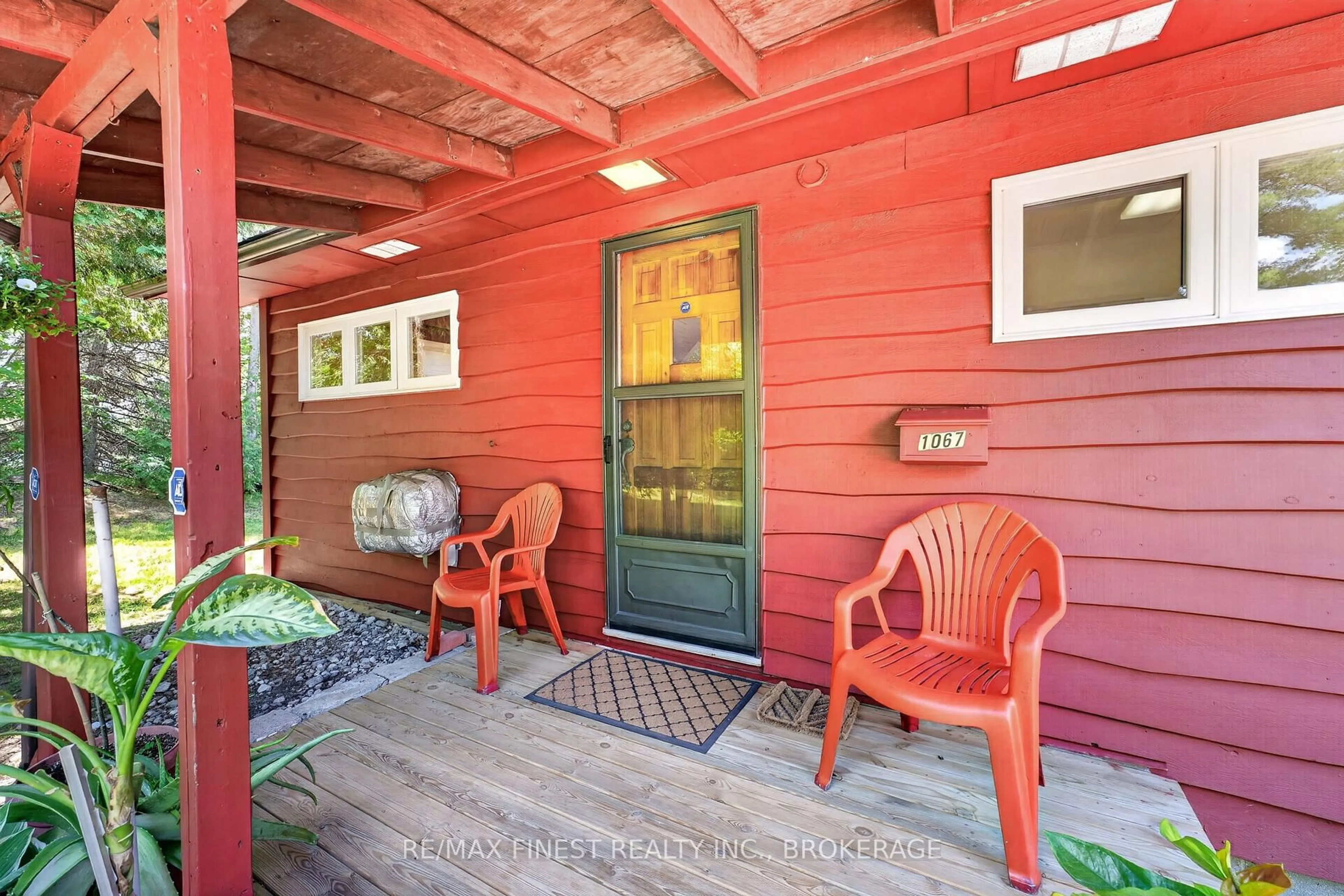 Patio, street for 1067 Island View Lane, Parham Ontario K0H 2K0