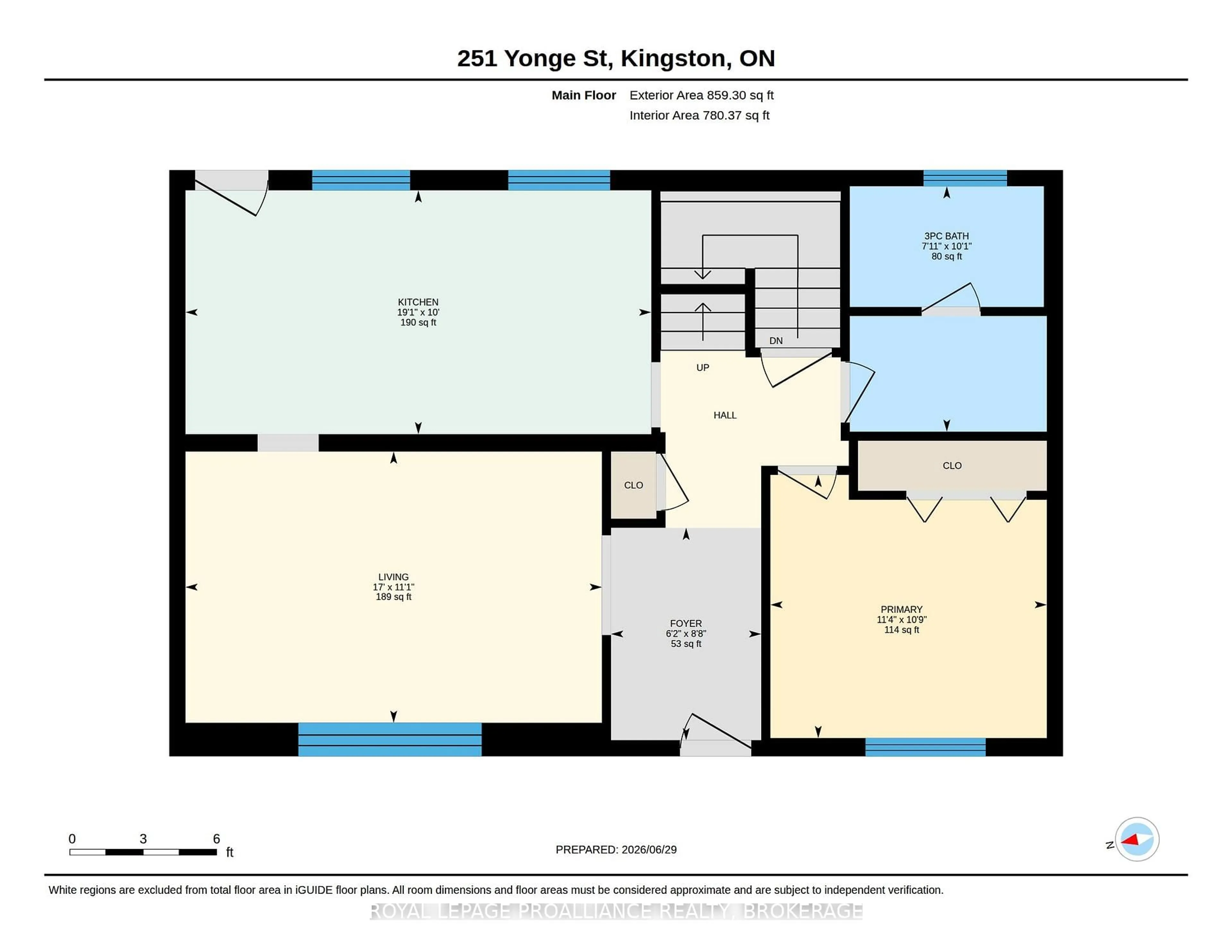 Floor plan for 251 Yonge St, Kingston Ontario K7M 1G2