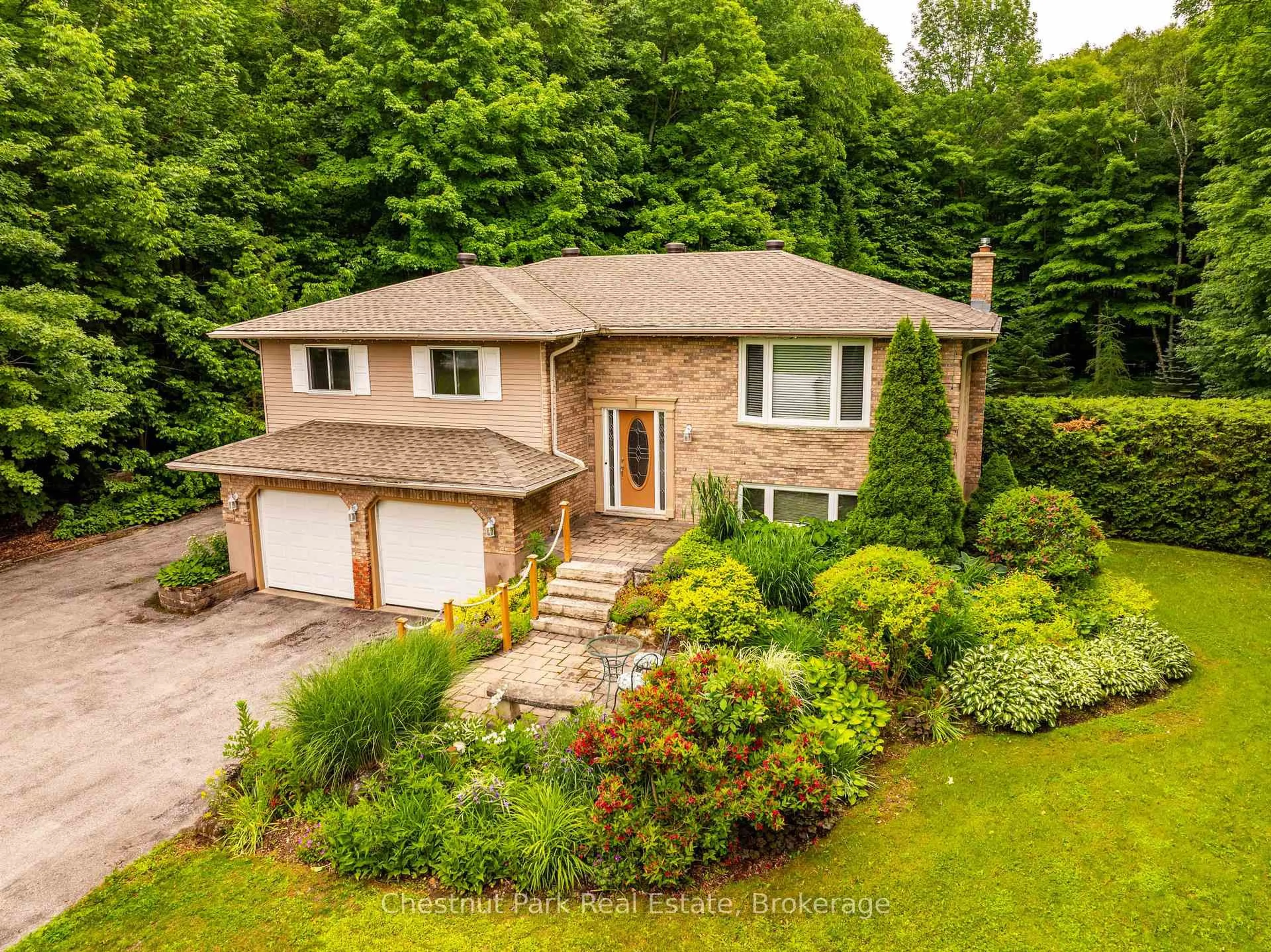 A pic from outside/outdoor area/front of a property/back of a property/a pic from drone, street for 280134 Sideroad 15, Georgian Bluffs Ontario N0H 2K0