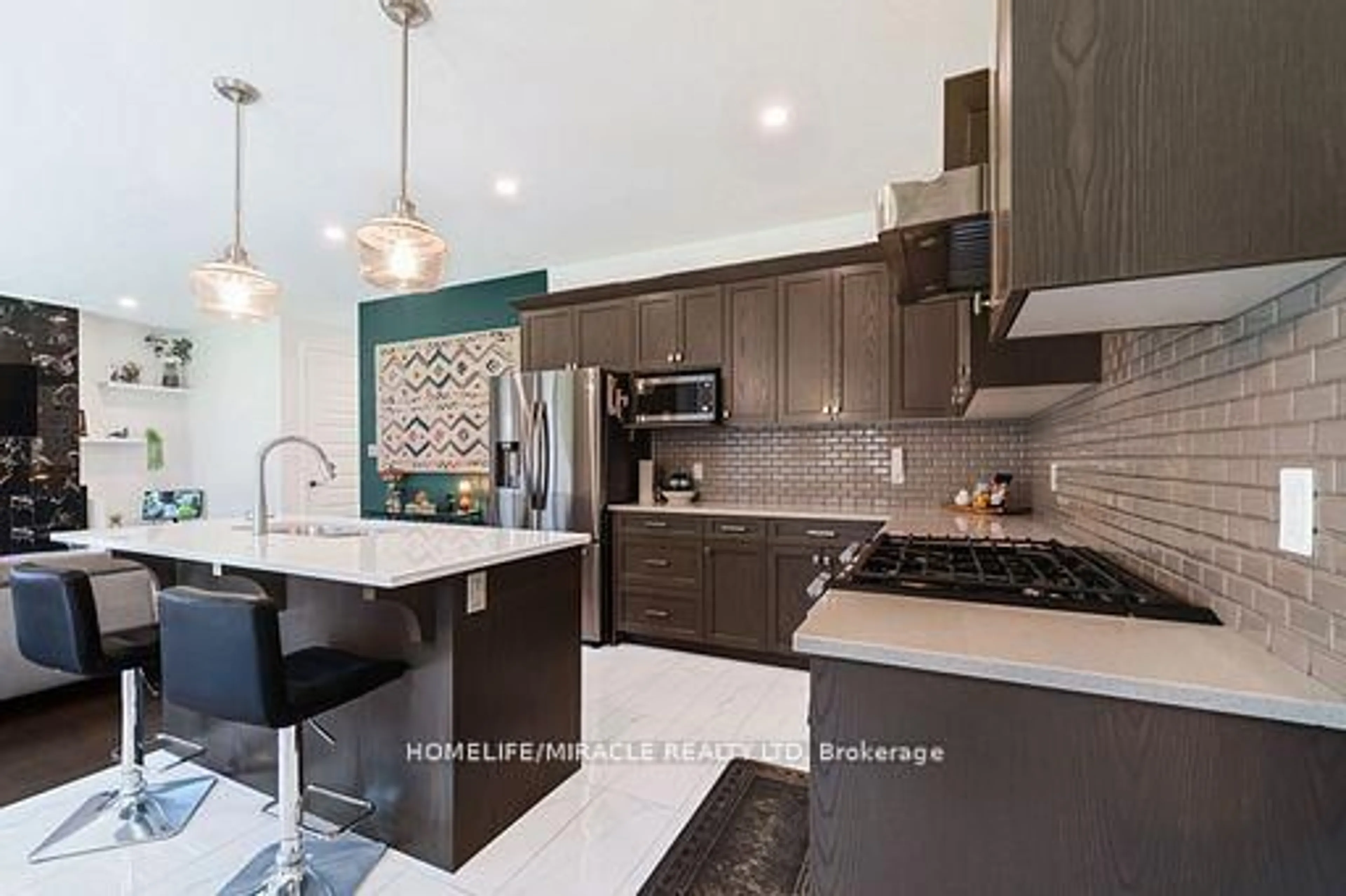 Contemporary kitchen, ceramic/tile floor for 2231 Linkway Blvd, London South Ontario N6K 0K9