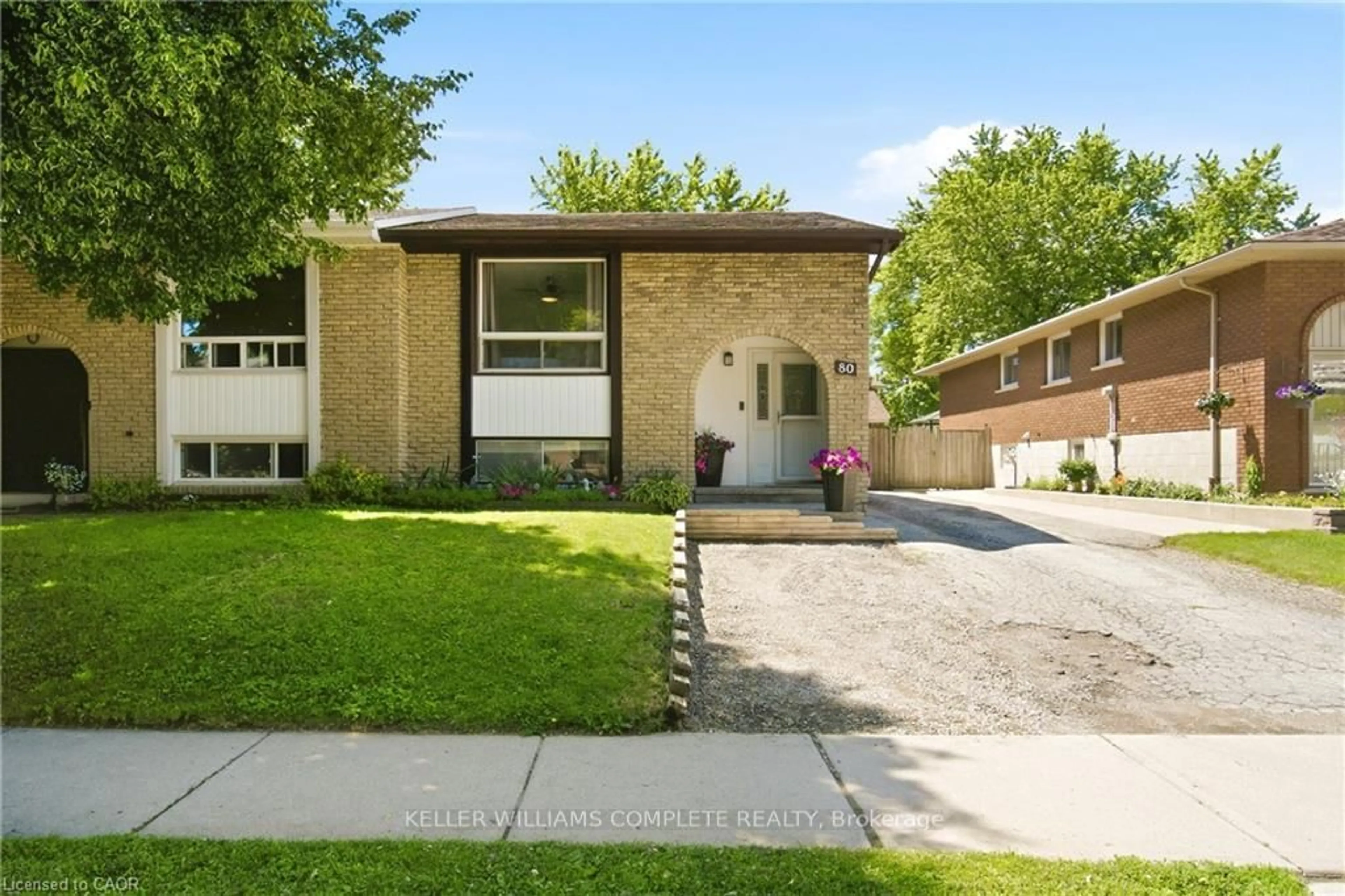 Home with brick exterior material, street for 80 WENDOVER Dr, Hamilton Ontario L9C 5X5