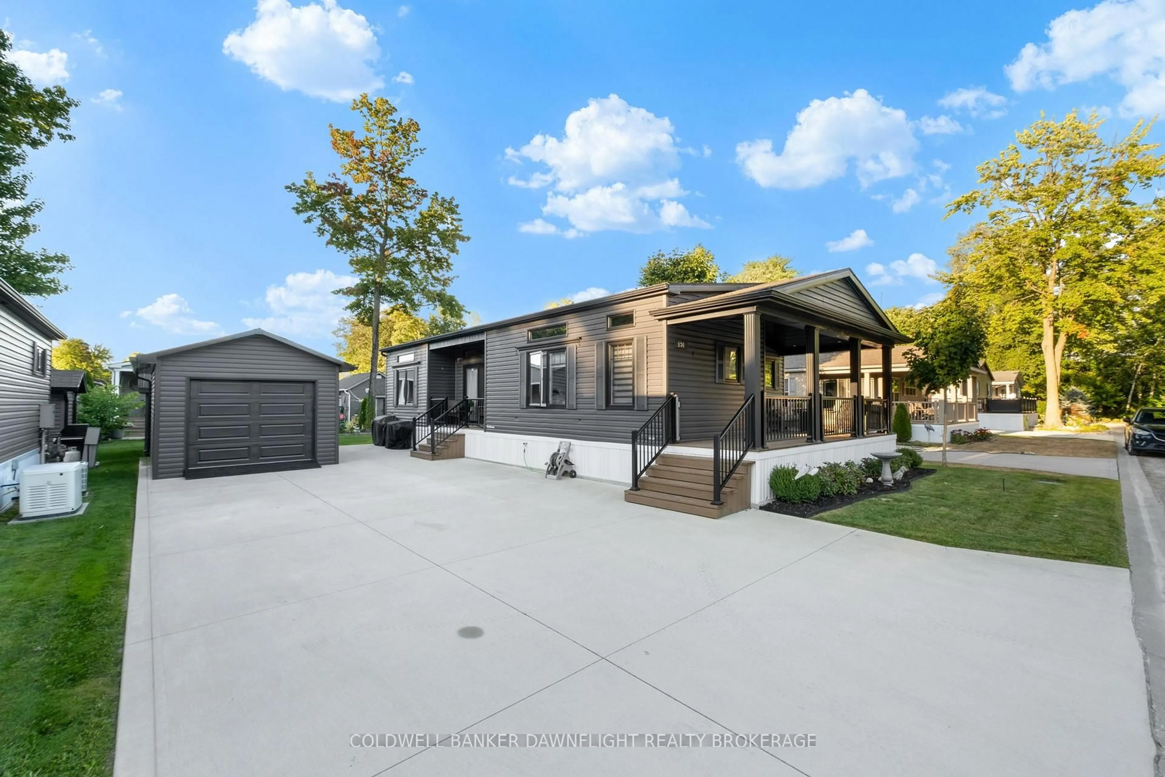 Home with vinyl exterior material, street for 36501 Dashwood Rd #134, South Huron Ontario N0M 1N0