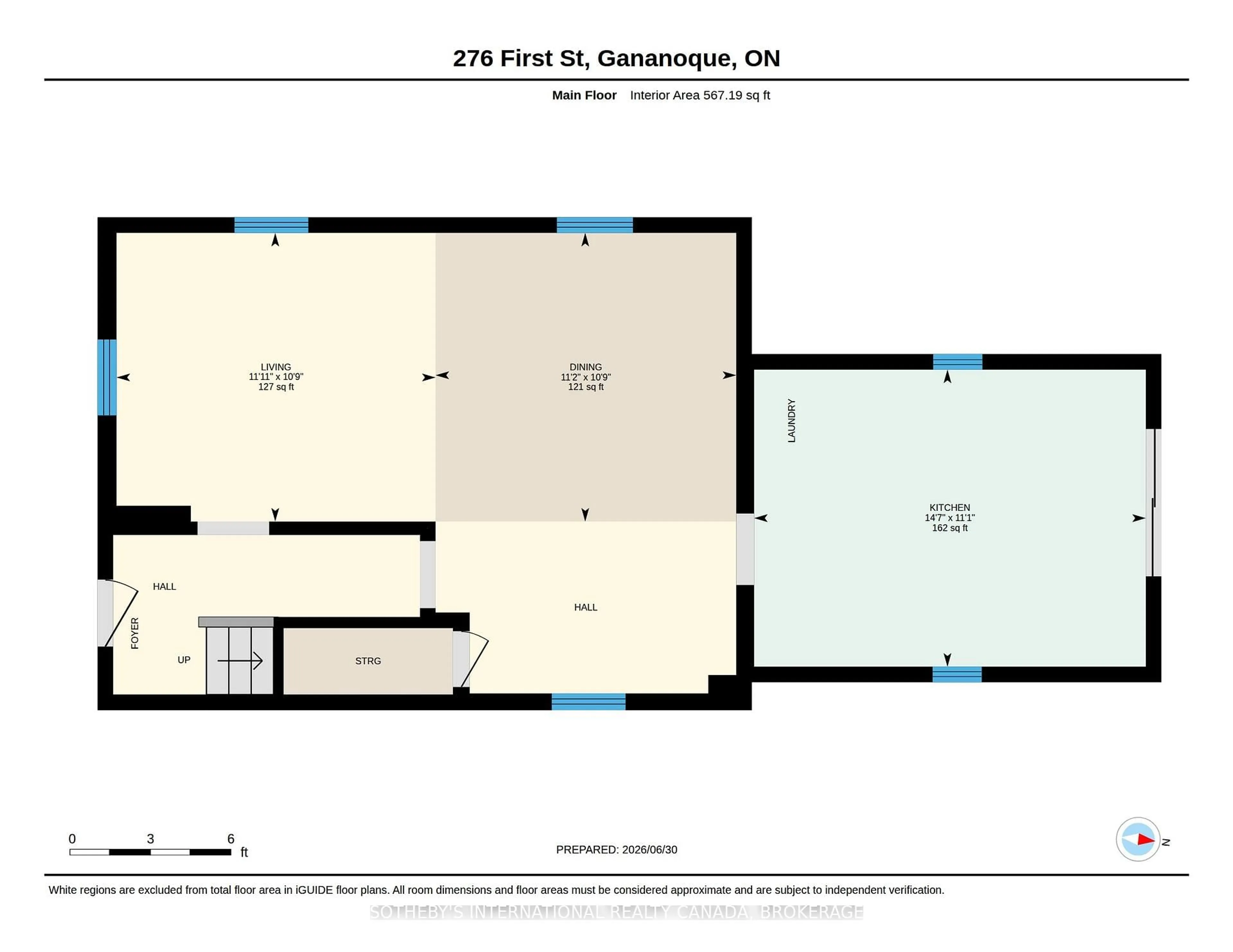 Floor plan for 276 First St, Gananoque Ontario K7G 2J4