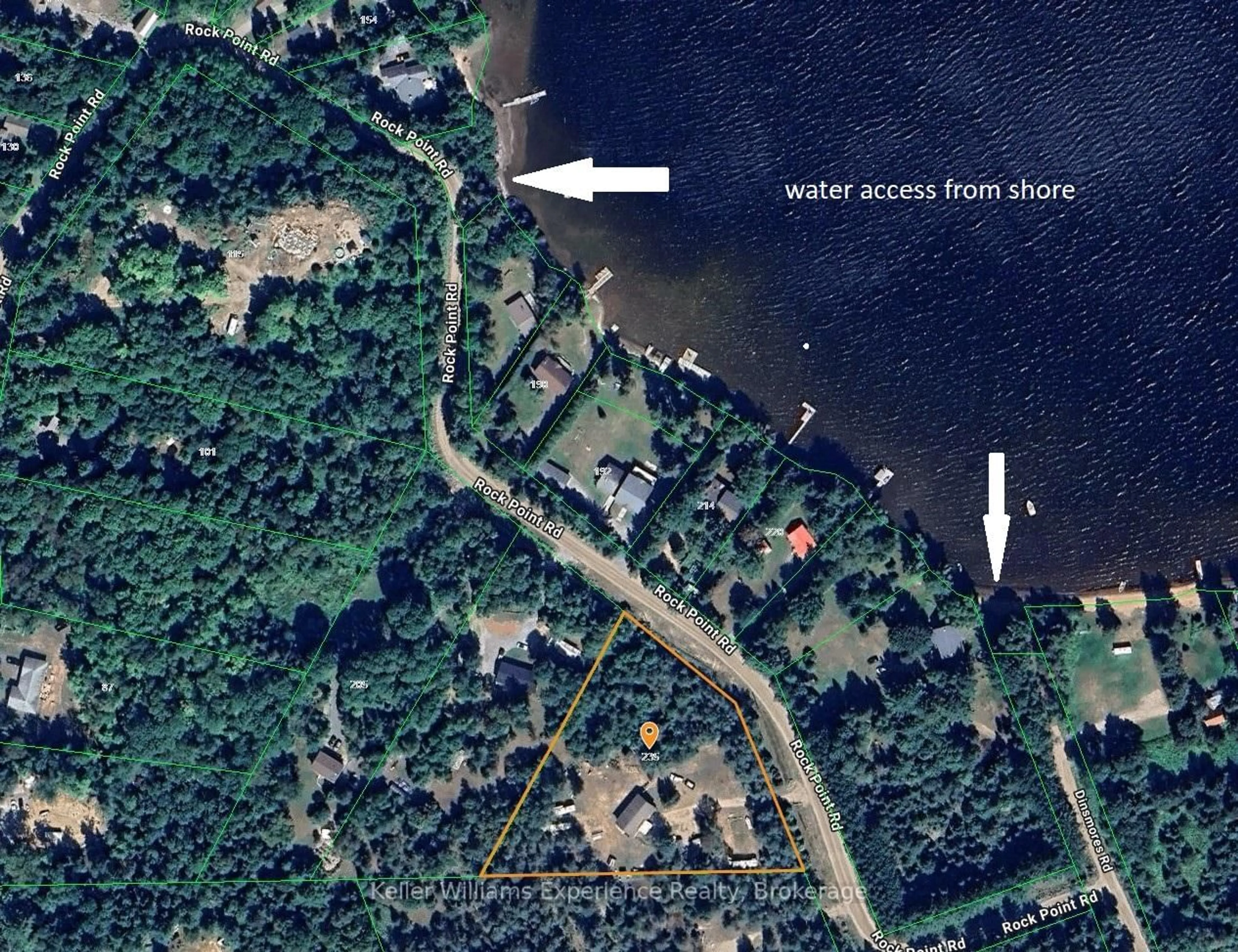 Picture of a map for 235 Rock Point Rd, Kearney Ontario P0A 1M0