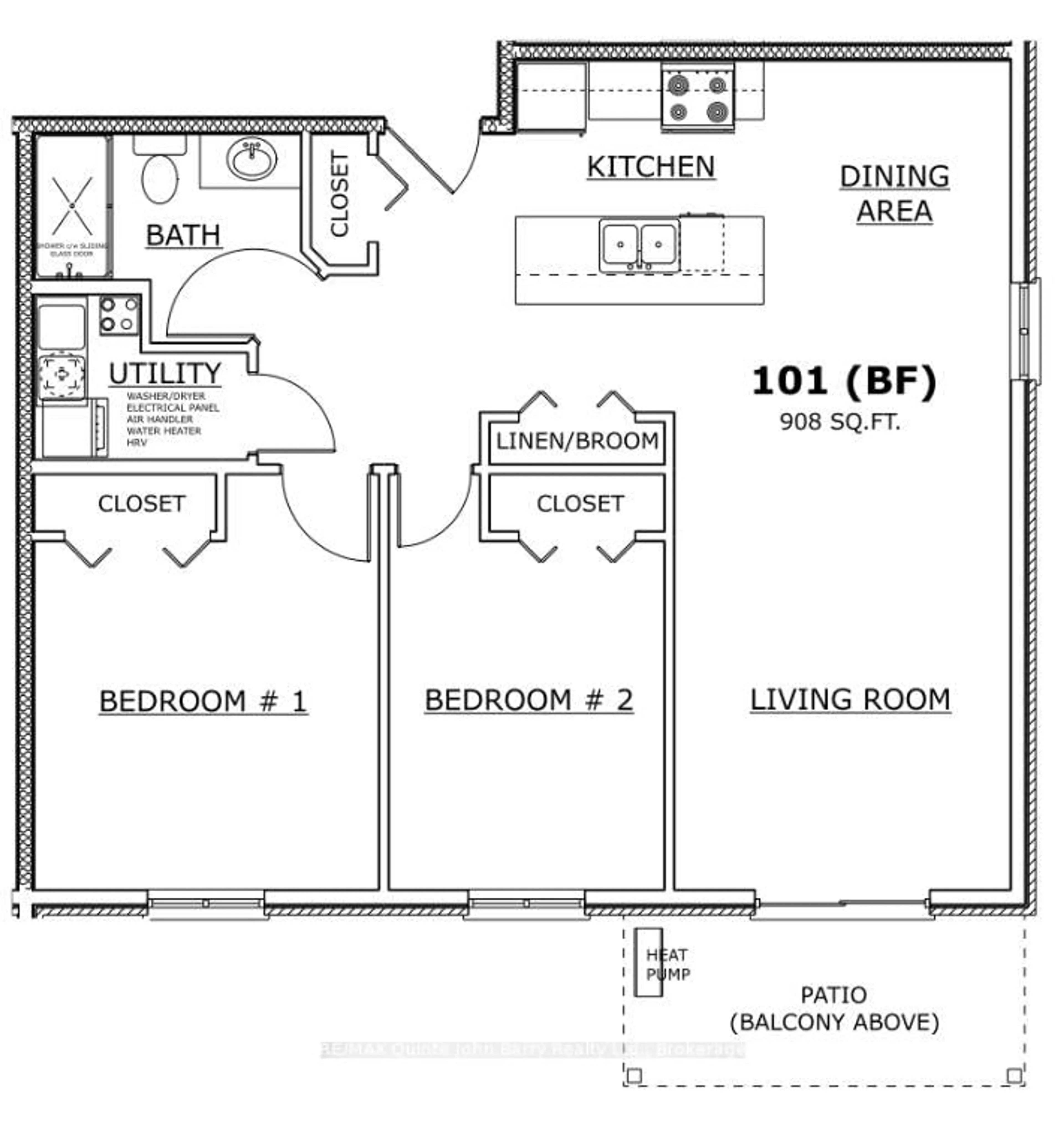 Floor plan for 101-10 Hillside Meadow Dr, Quinte West Ontario K8V 0J7