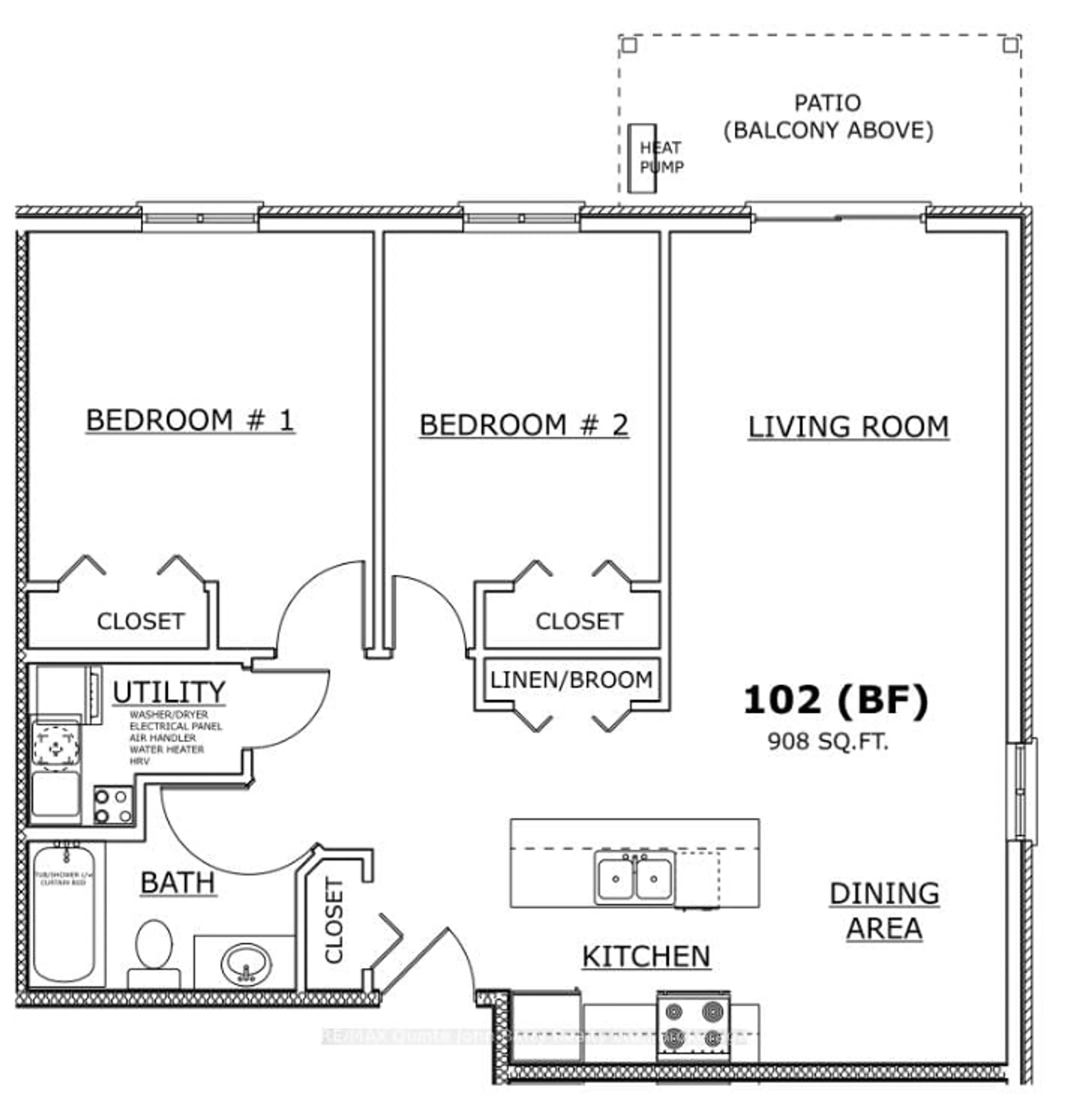 Floor plan for 102-10 Hillside Meadow Dr, Quinte West Ontario K8V 0J7