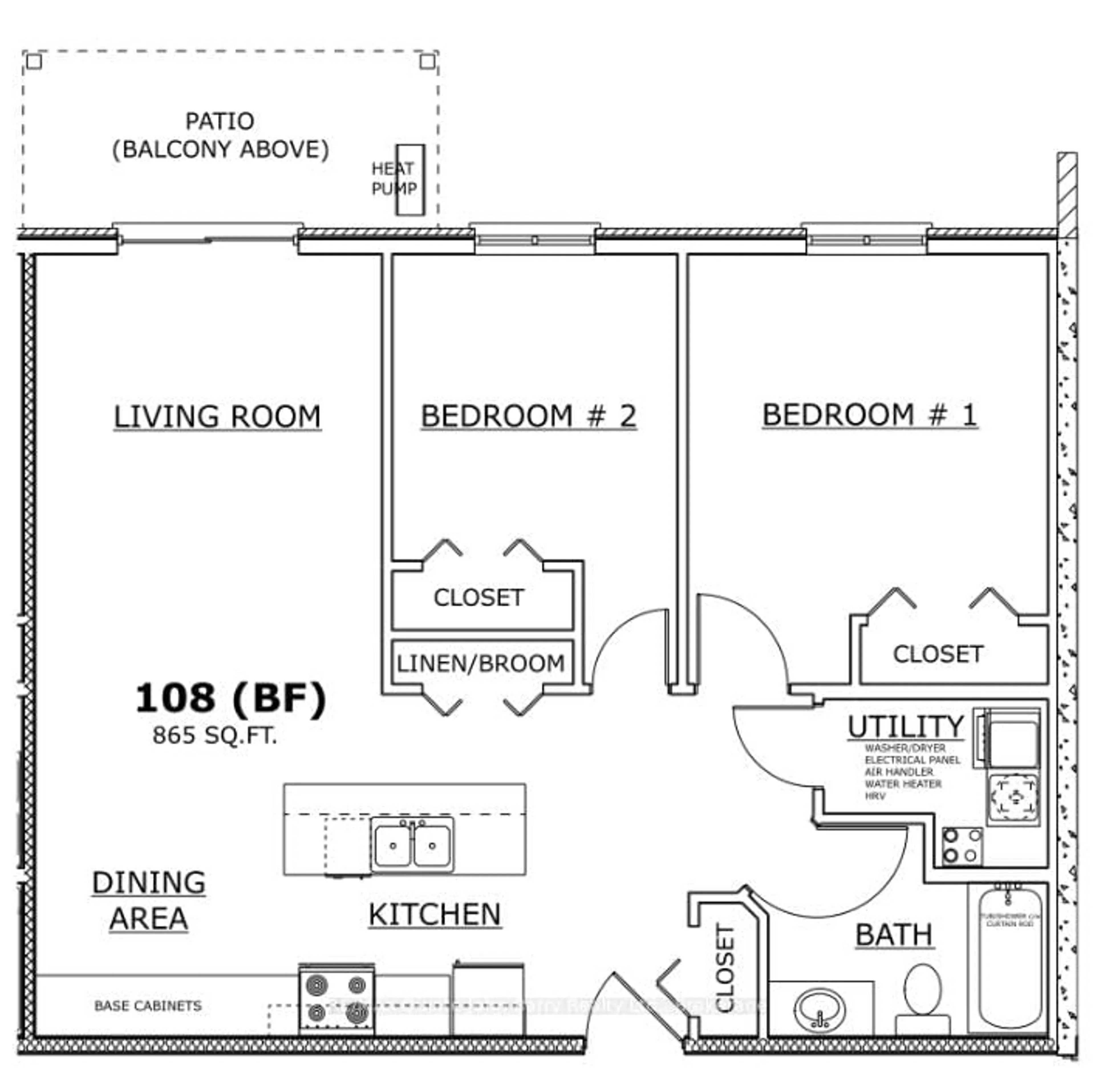 Floor plan for 108-10 Hillside Meadow Dr, Quinte West Ontario K8V 0J7