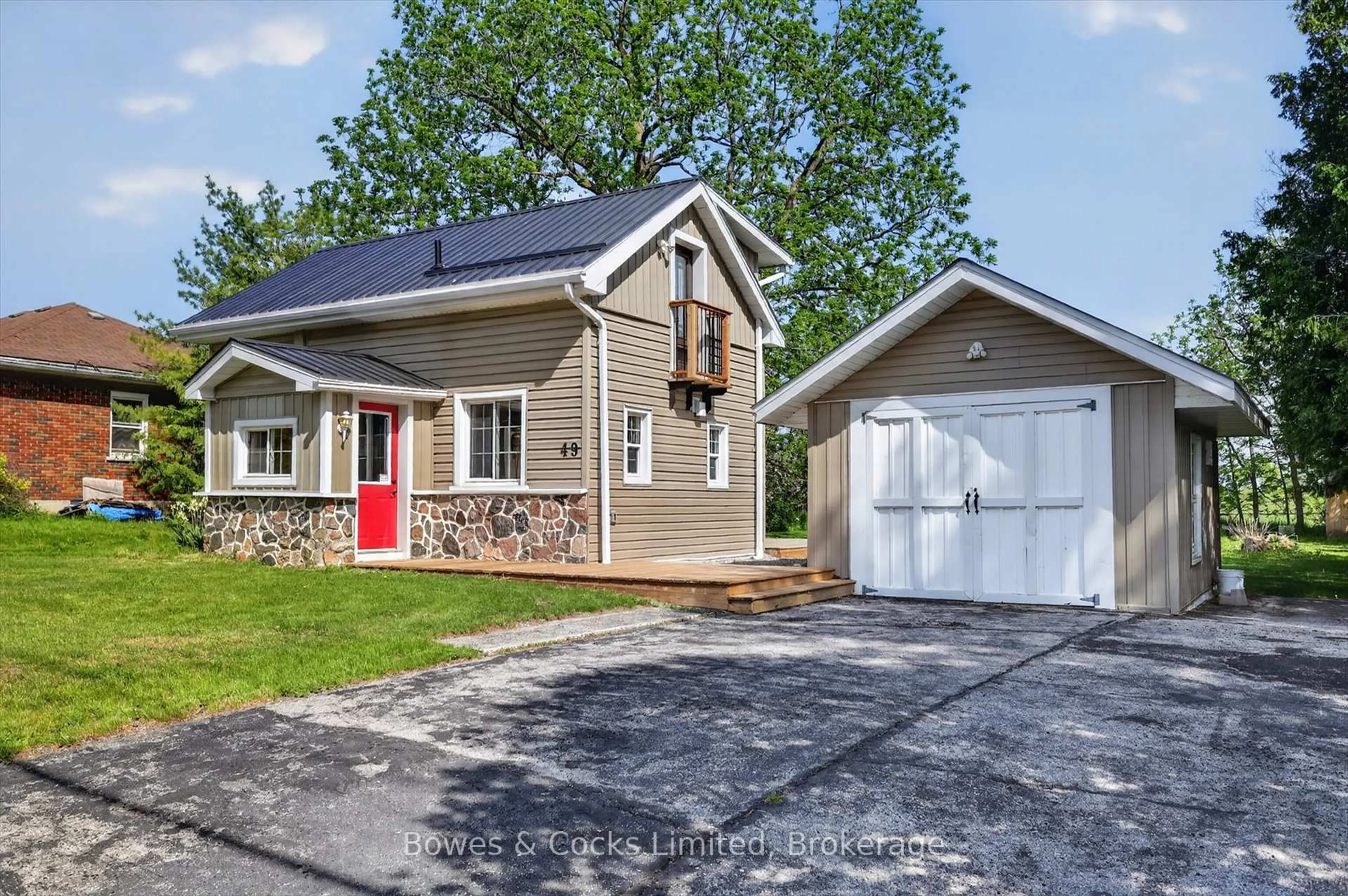 Home with vinyl exterior material, street for 49 Long Beach Rd, Kawartha Lakes Ontario K0M 1G0