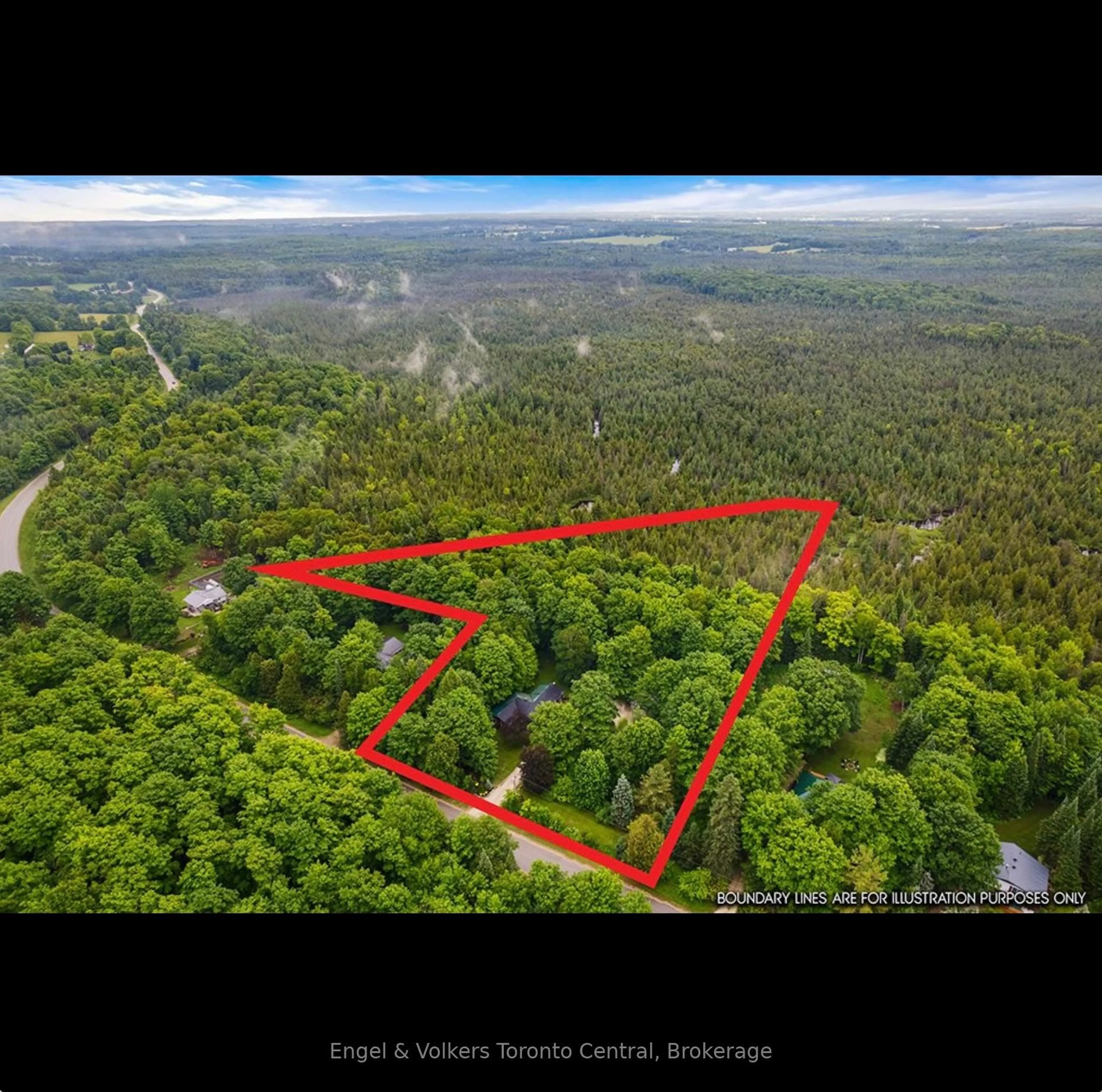 A pic from outside/outdoor area/front of a property/back of a property/a pic from drone, forest/trees view for 467042 12th Conc B Concession, Grey Highlands Ontario N0C 1E0