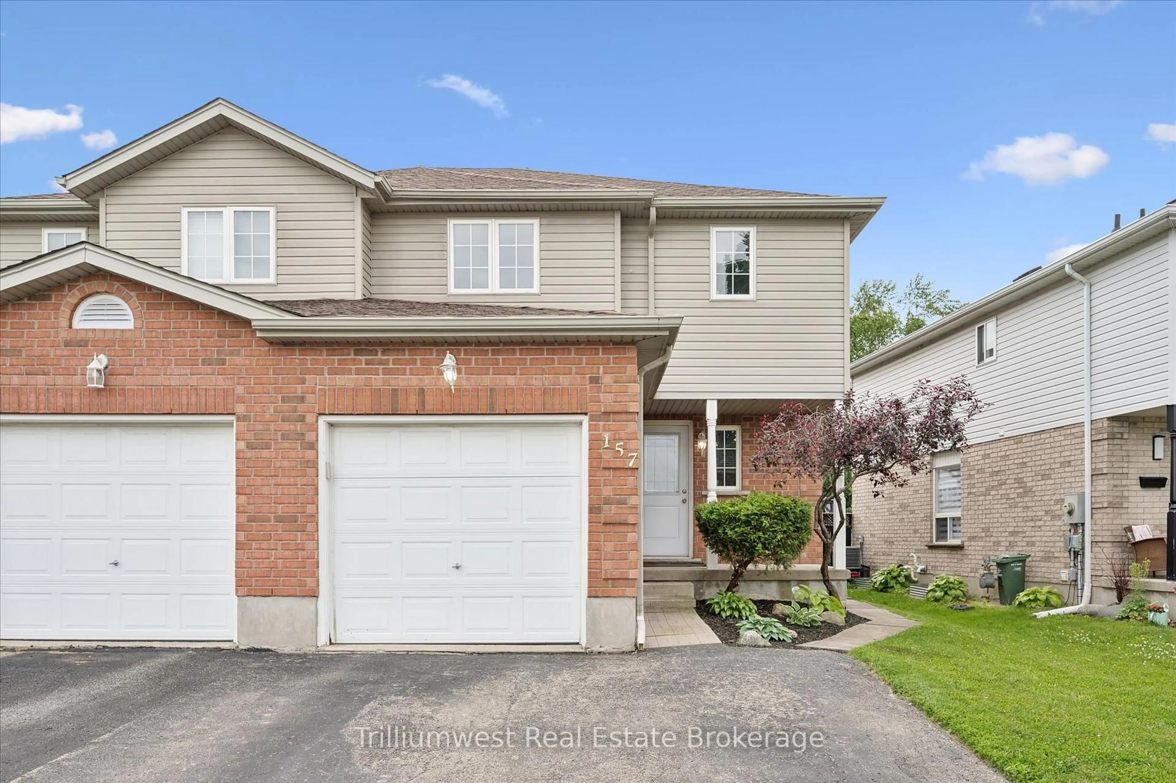 Home with brick exterior material, street for 157 Stephanie Dr, Guelph Ontario N1K 1X7