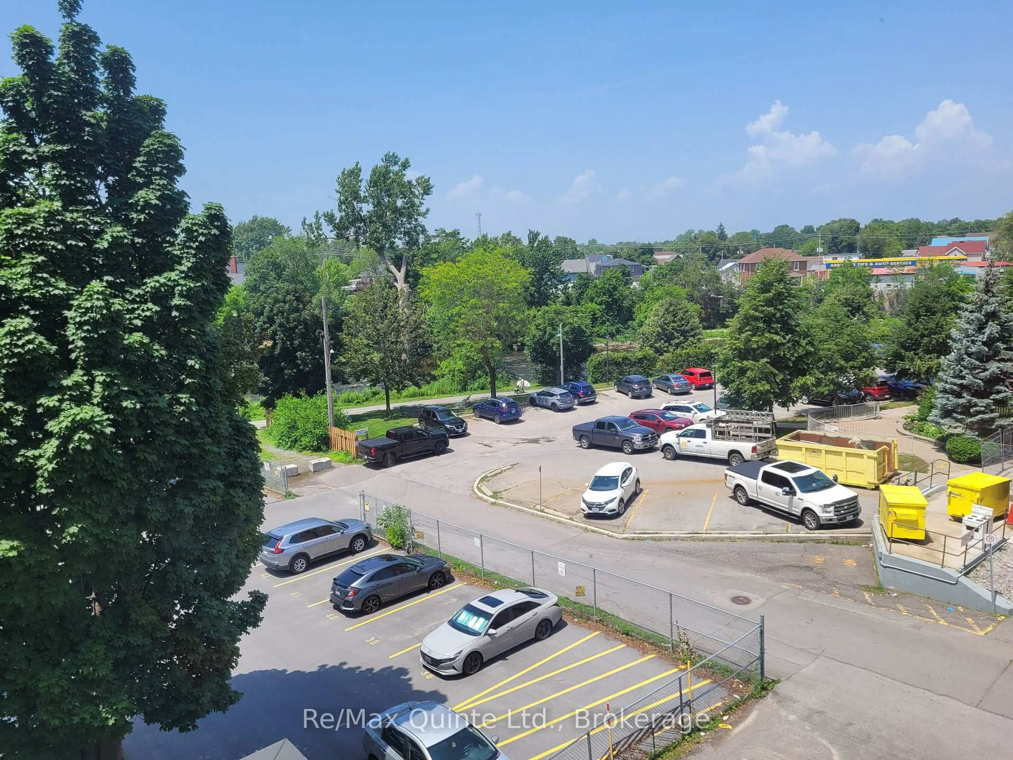 A pic from outside/outdoor area/front of a property/back of a property/a pic from drone, city buildings view from balcony for 350 Front St #403, Belleville Ontario K8N 5M5