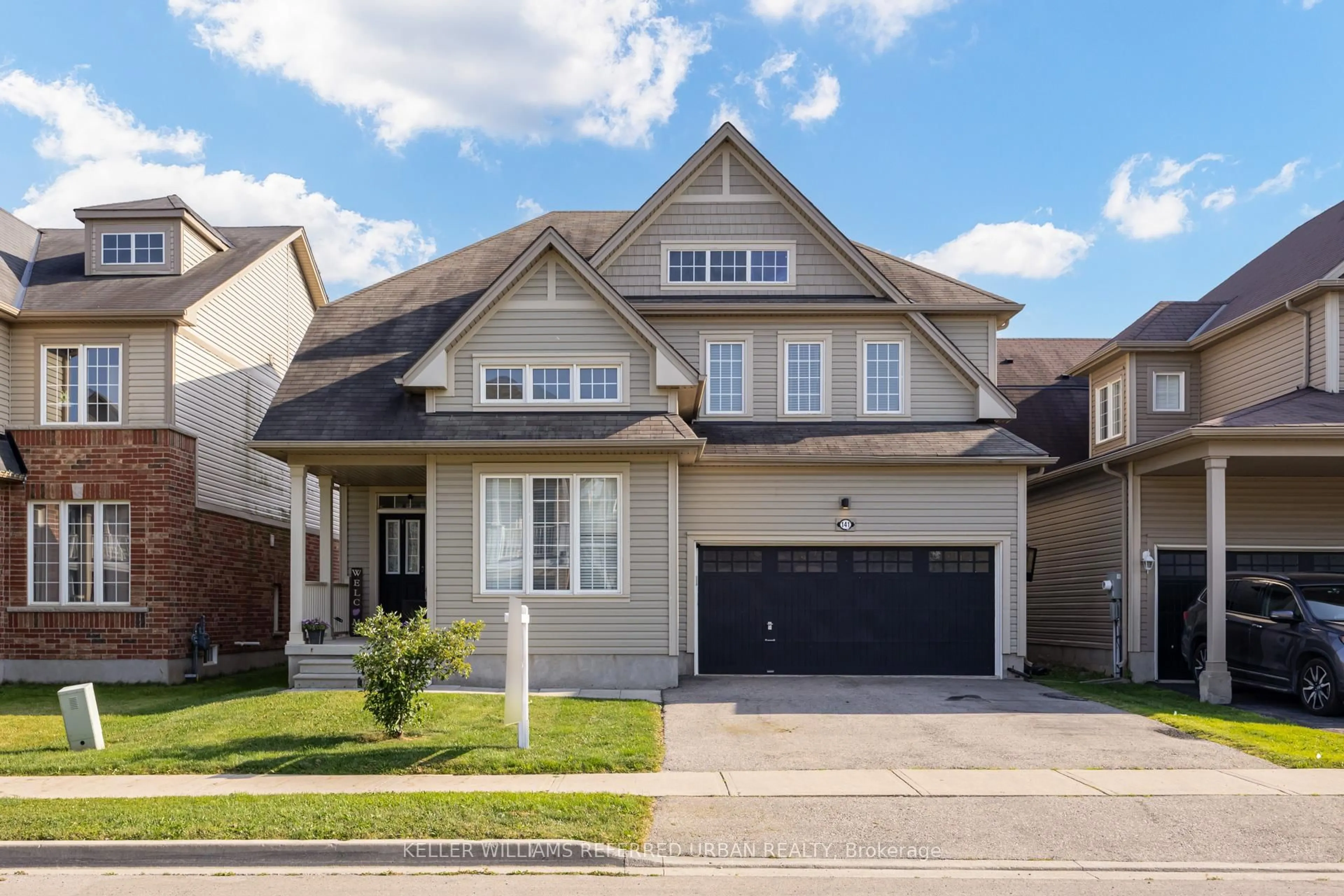Home with brick exterior material, street for 141 Whitwell Way, Hamilton Ontario L0R 1C0
