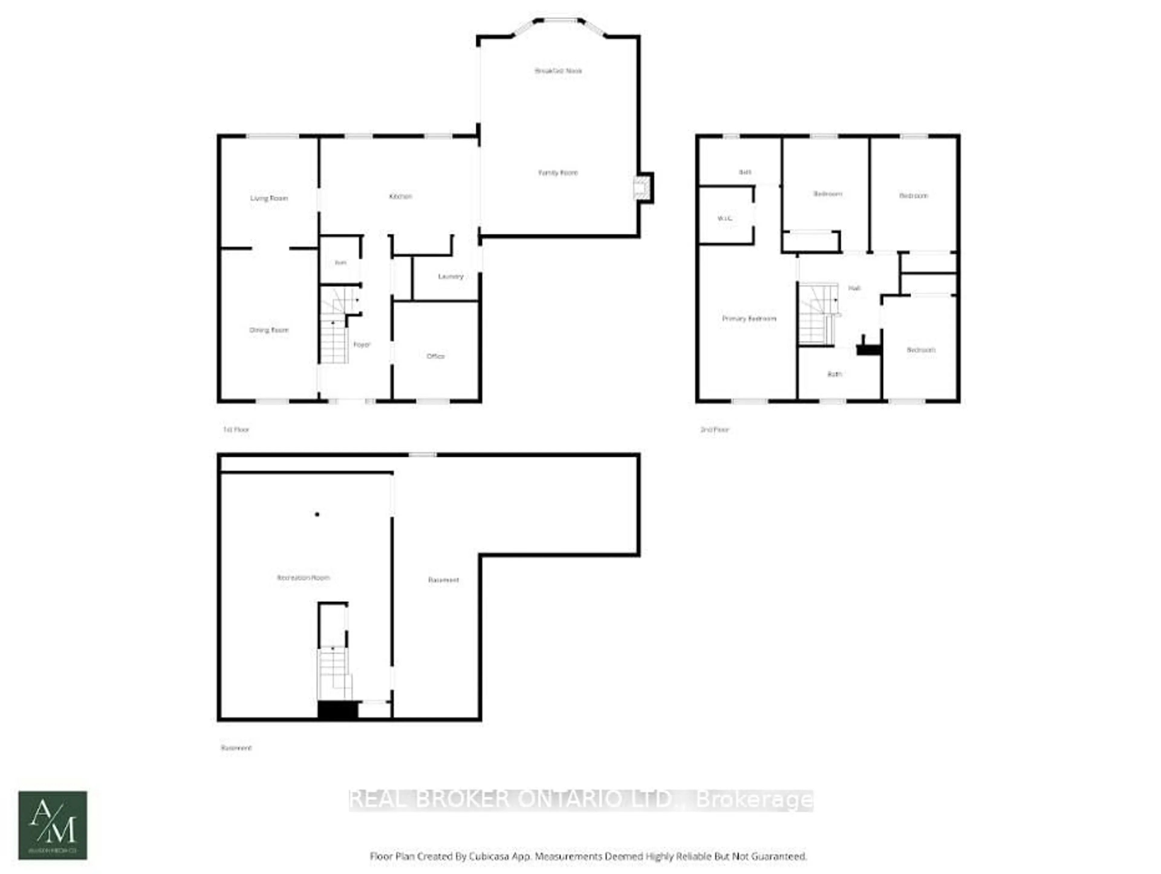 Floor plan for 207 Longfield Cres, Hamilton Ontario L9G 3W4