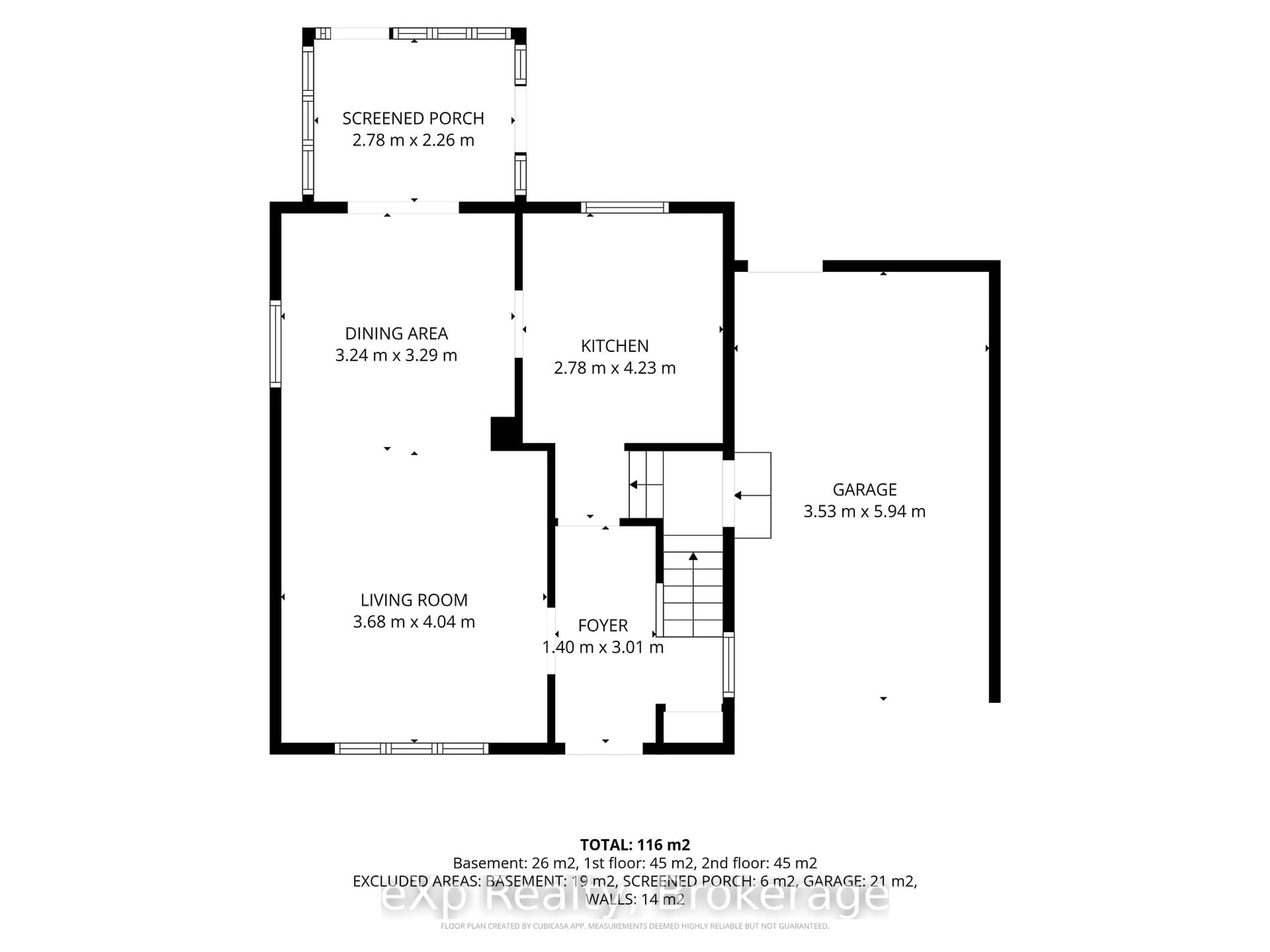 Floor plan for 596 13th A St, Owen Sound Ontario N4K 3X4