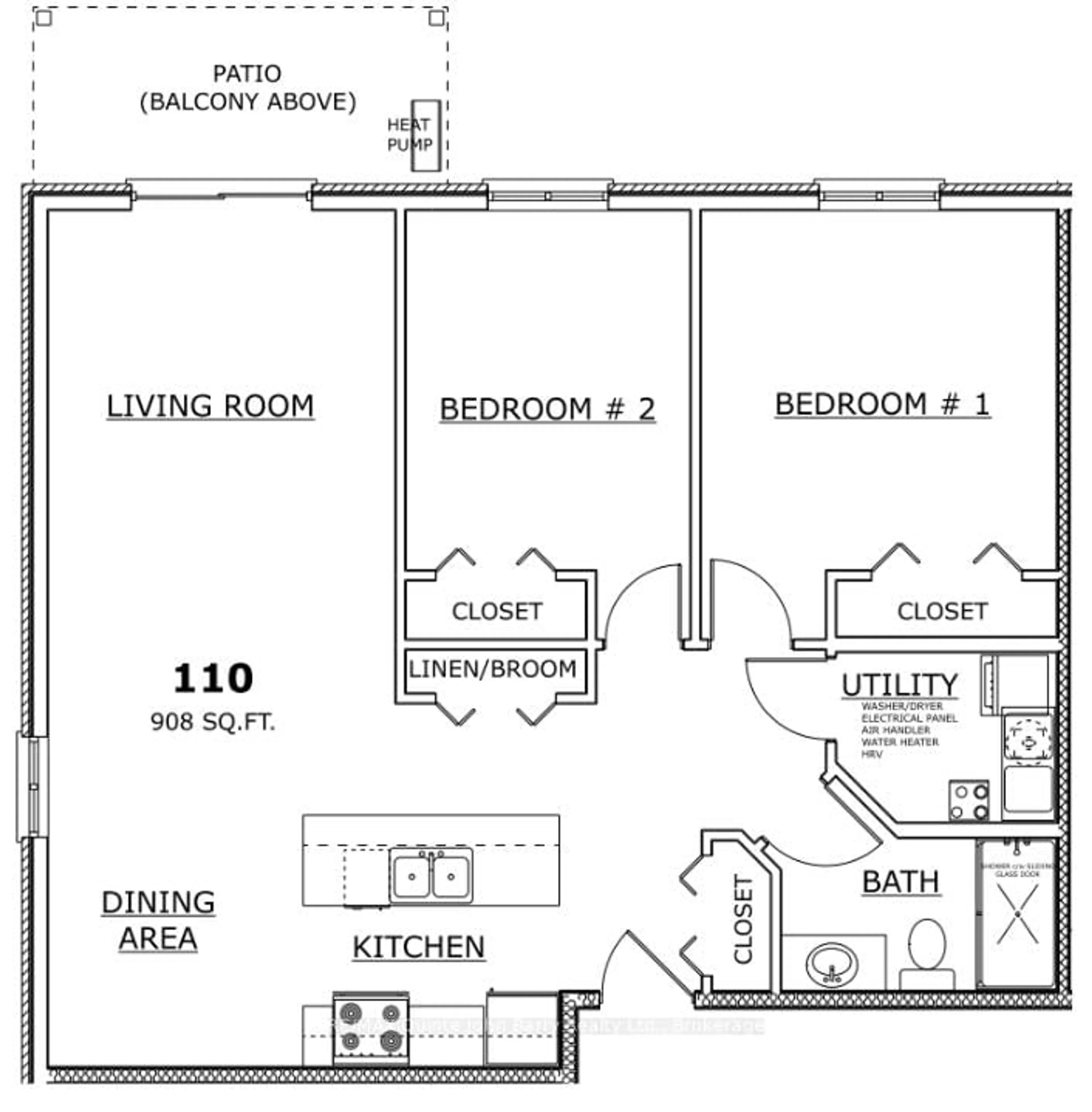 Floor plan for 110-10 Hillside Meadow Dr, Quinte West Ontario K8V 0J7