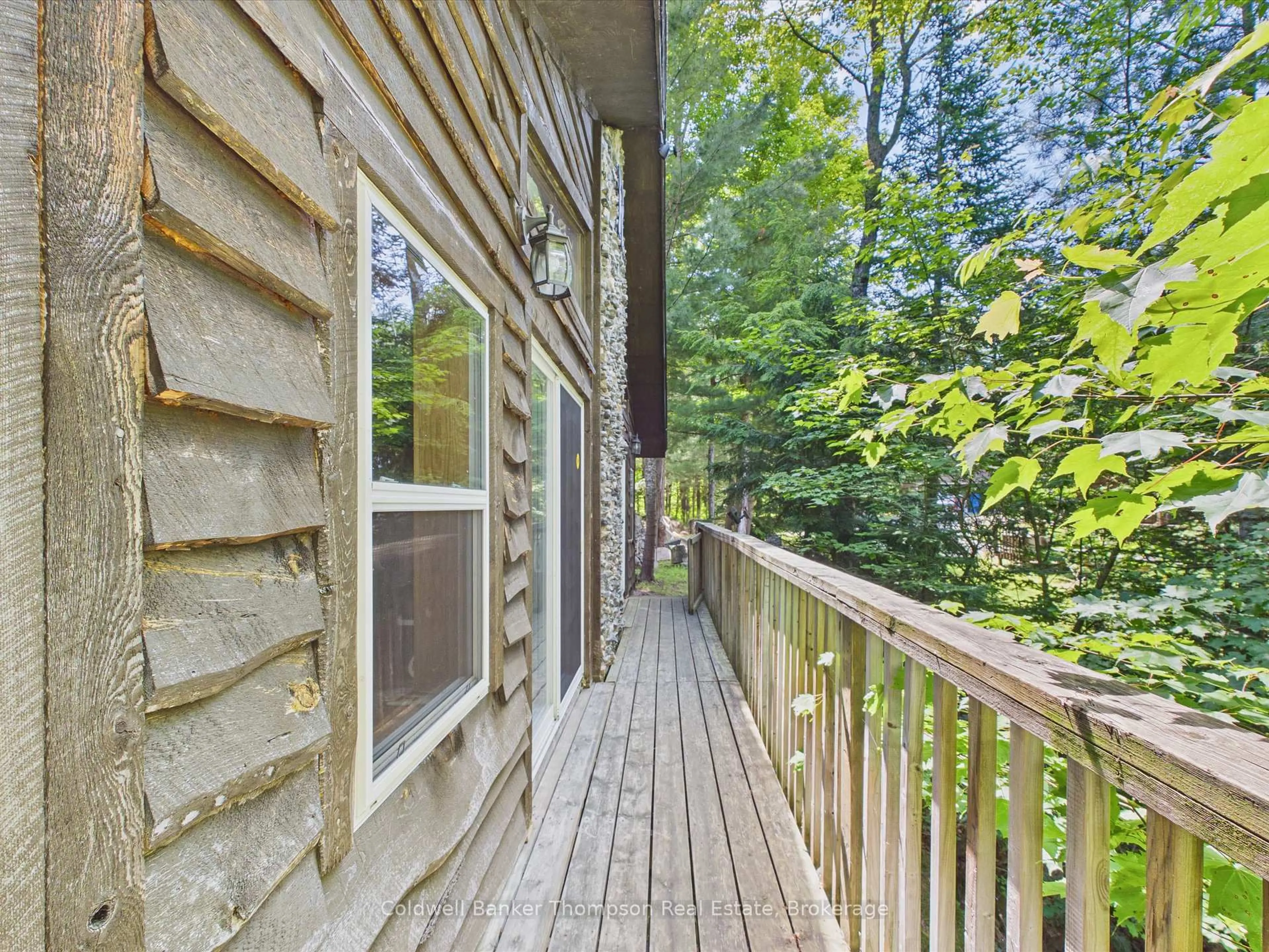 Patio, forest/trees view for 393 A Loon Lake Rd, Kearney Ontario P0A 1M0
