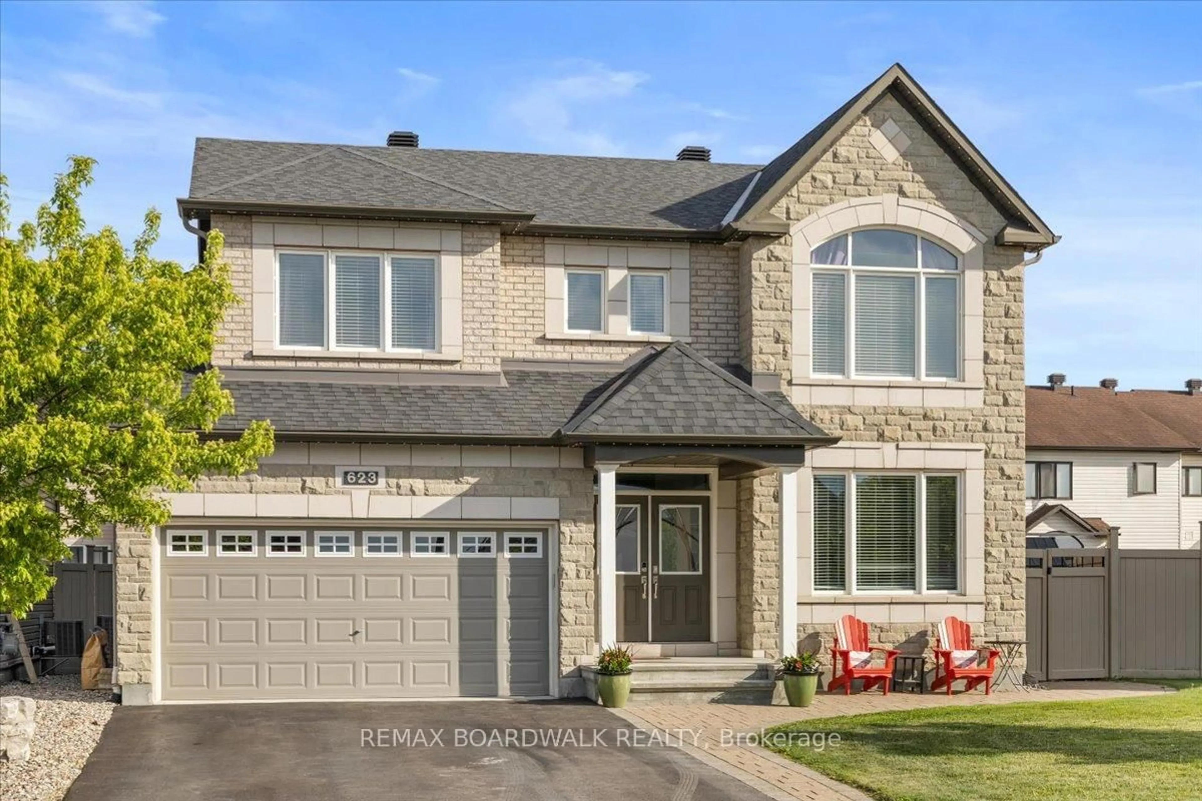 Home with brick exterior material, street for 623 Capuchon Way, Ottawa Ontario K4A 0W2