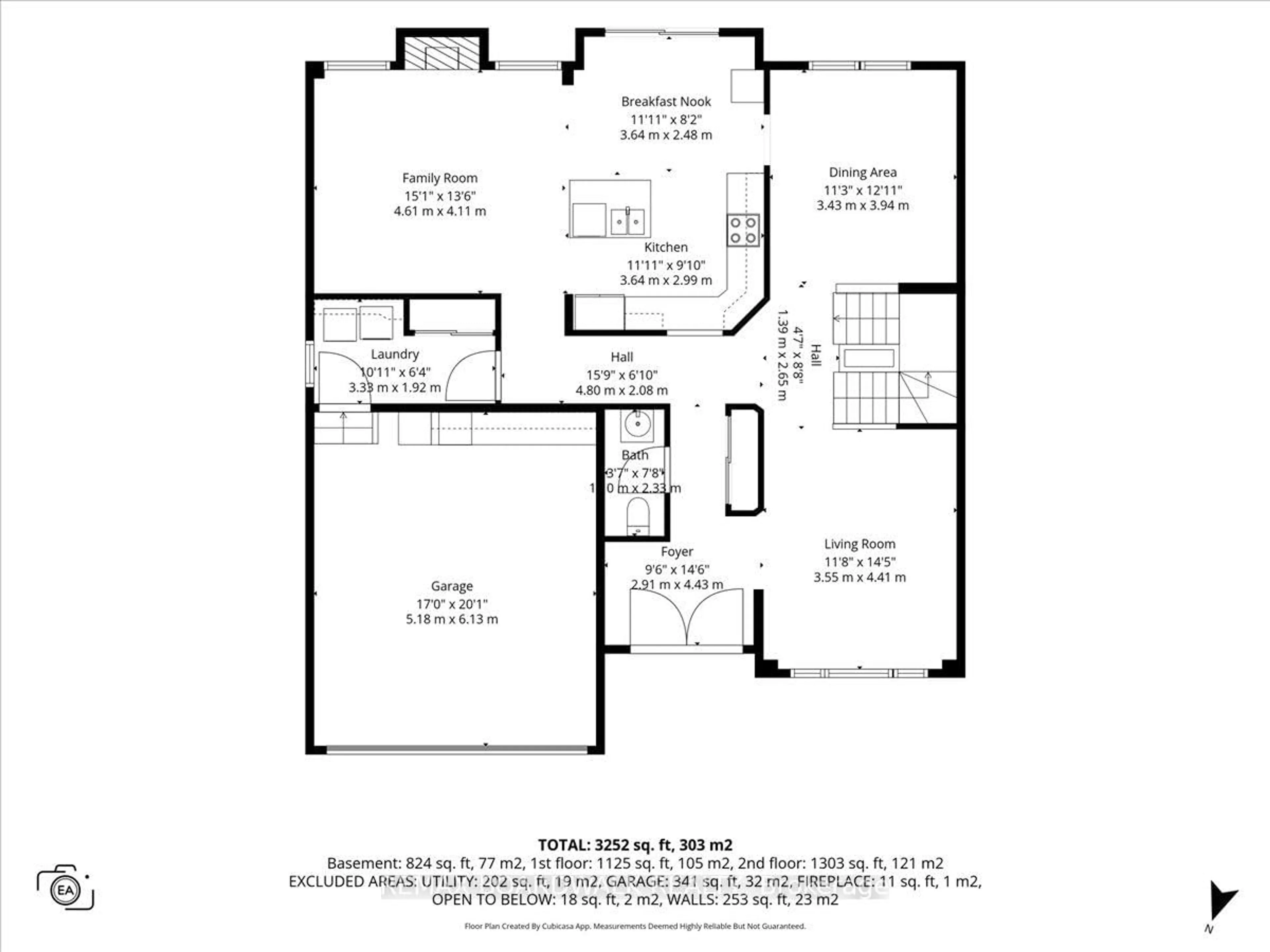 Floor plan for 623 Capuchon Way, Ottawa Ontario K4A 0W2