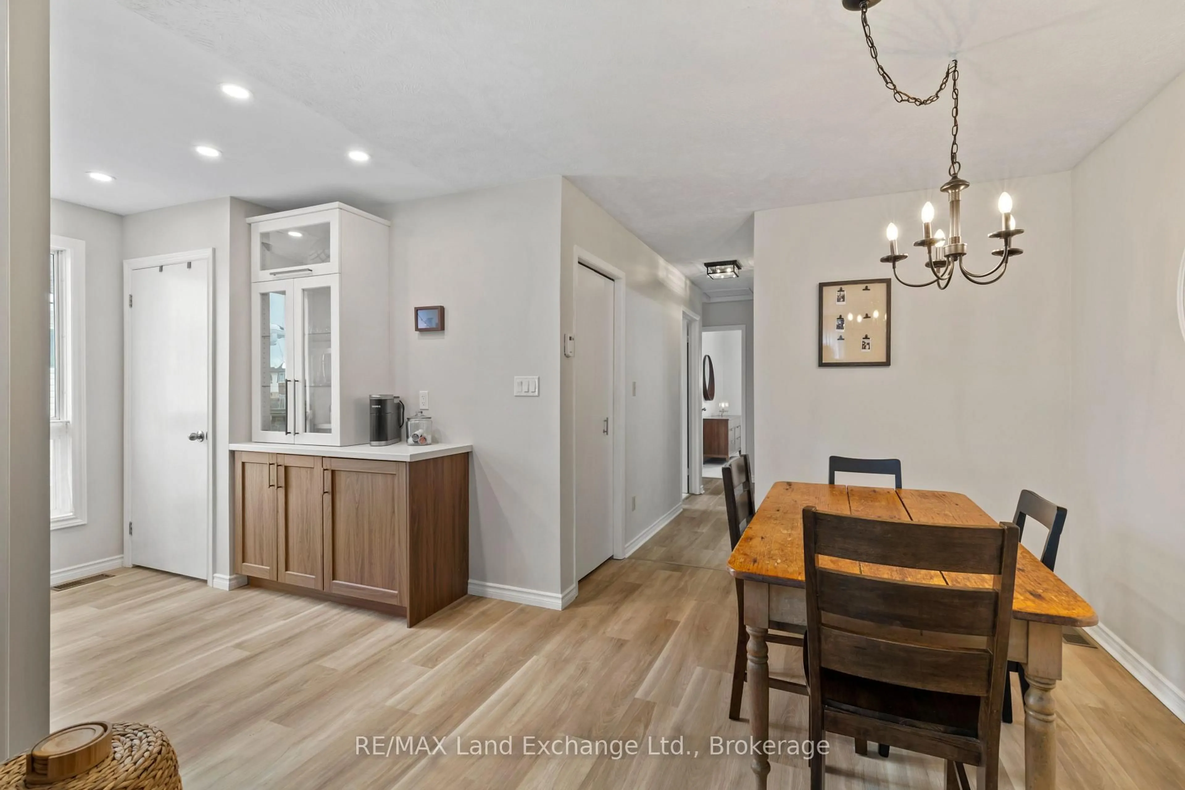 Open concept kitchen, wood/laminate floor for 283 Bricker St, Saugeen Shores Ontario N0H 2C1