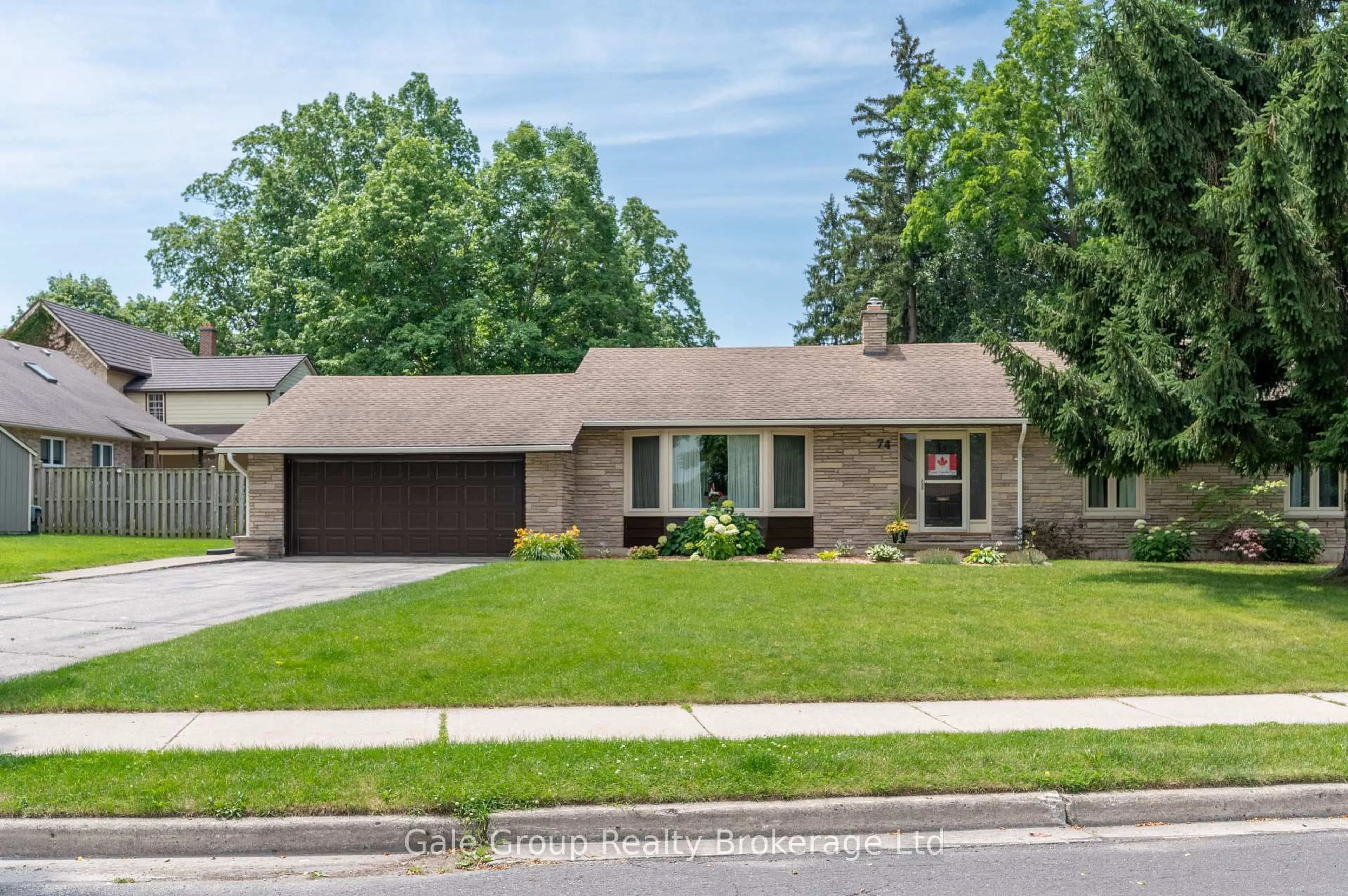Home with brick exterior material, street for 74 Pine St, Aylmer Ontario N5H 1P3