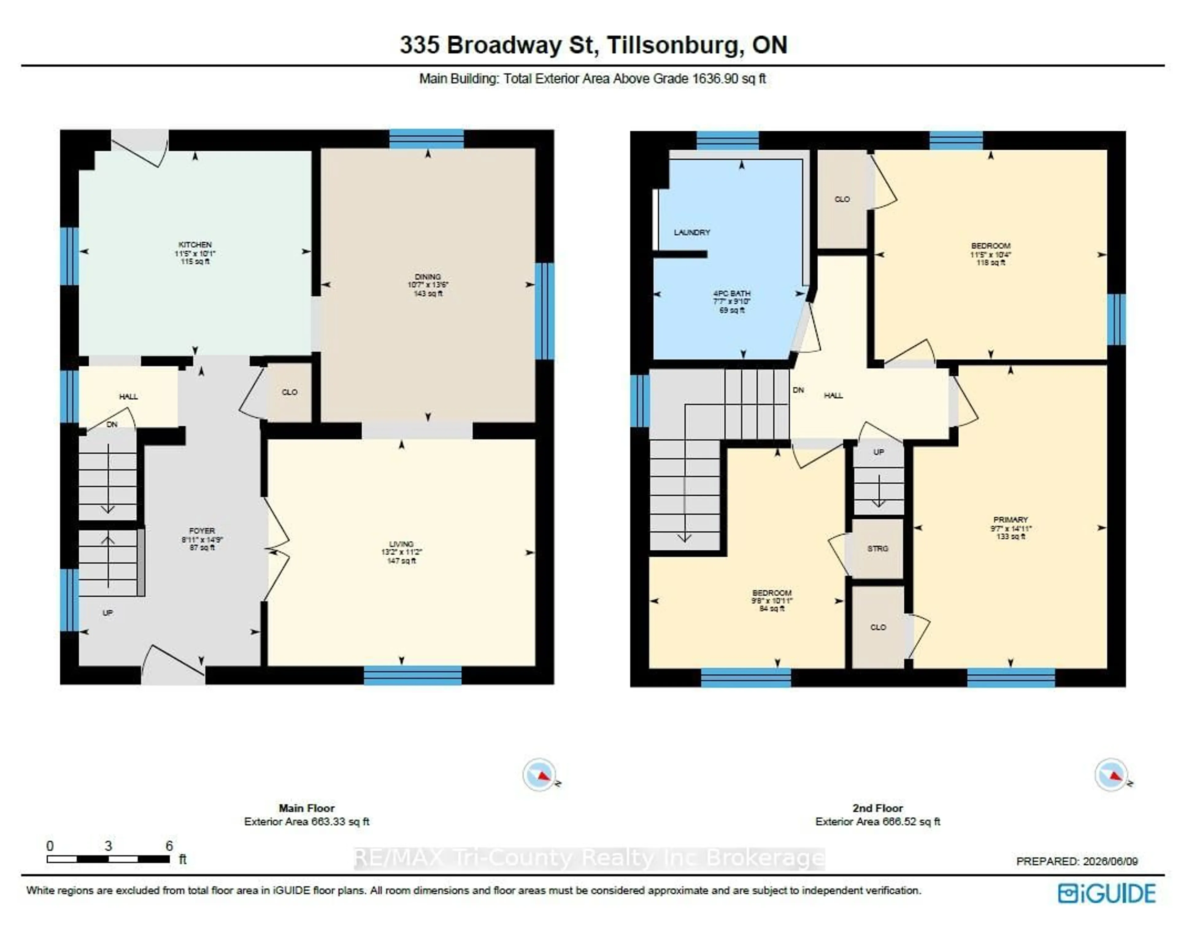 Floor plan for 335 Broadway St, Tillsonburg Ontario N4G 3S4