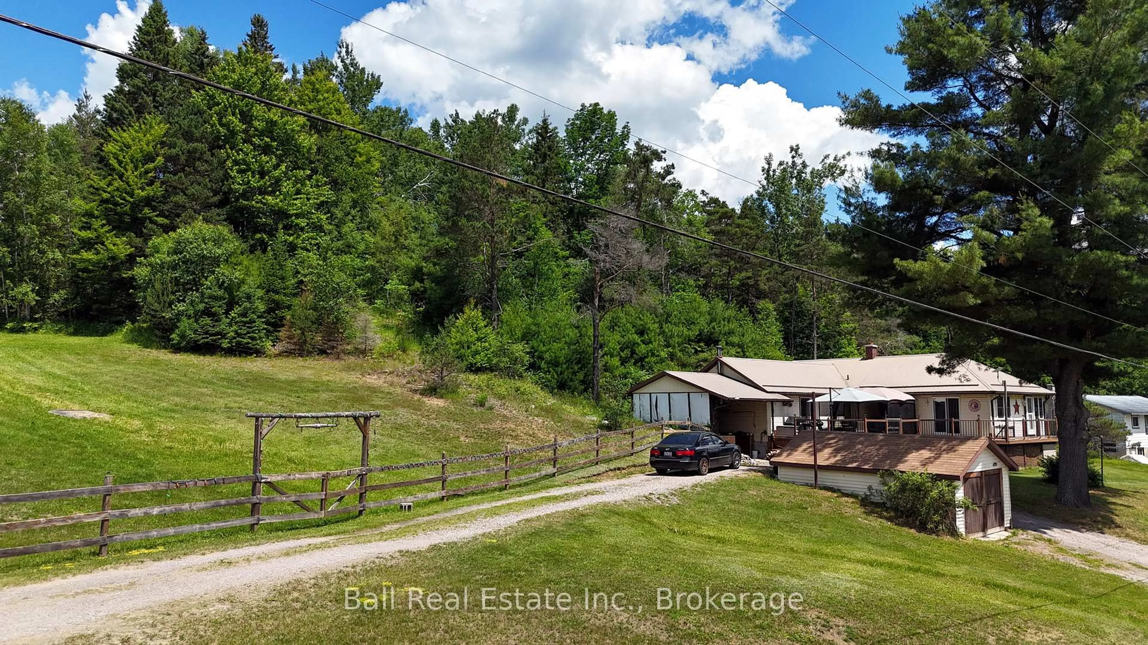 A pic from outside/outdoor area/front of a property/back of a property/a pic from drone, unknown for 1123 Harcourt Rd, Dysart et al Ontario K0L 1X0
