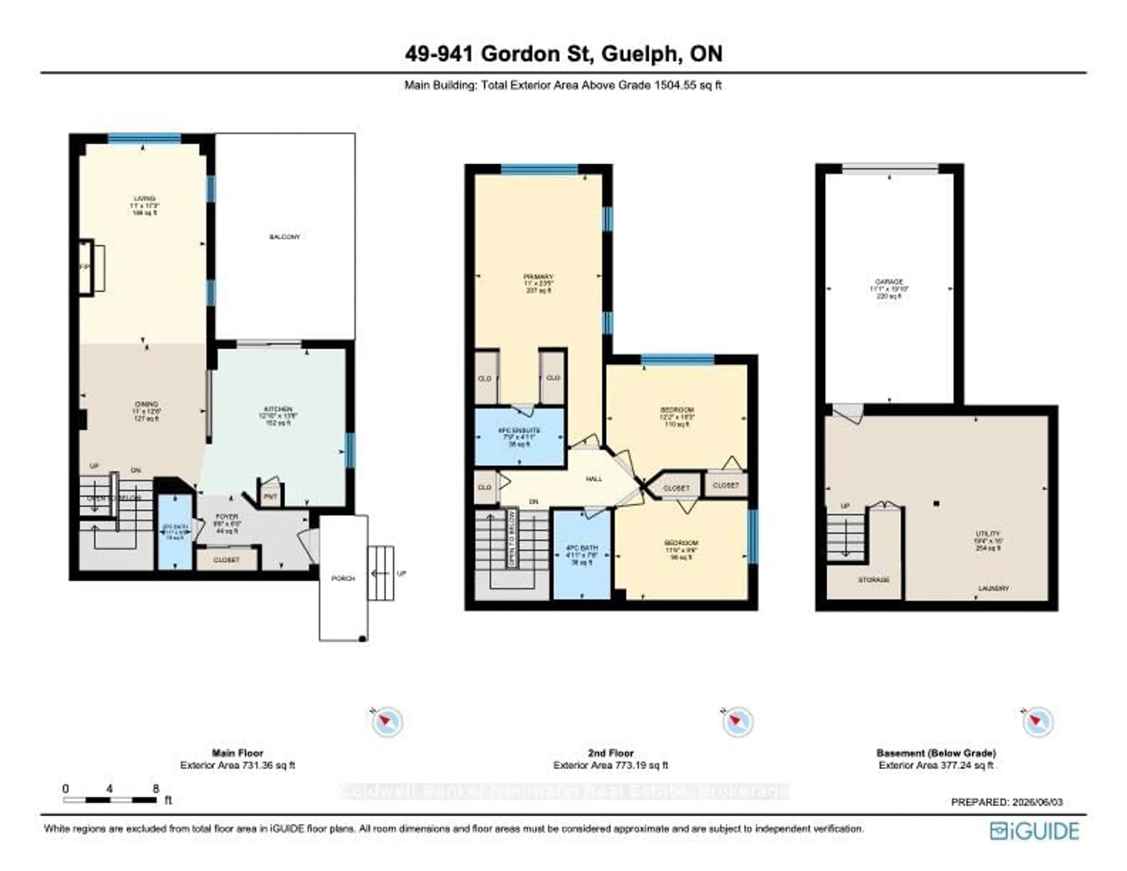 Floor plan for 941 Gordon St #49, Guelph Ontario N1G 4R9