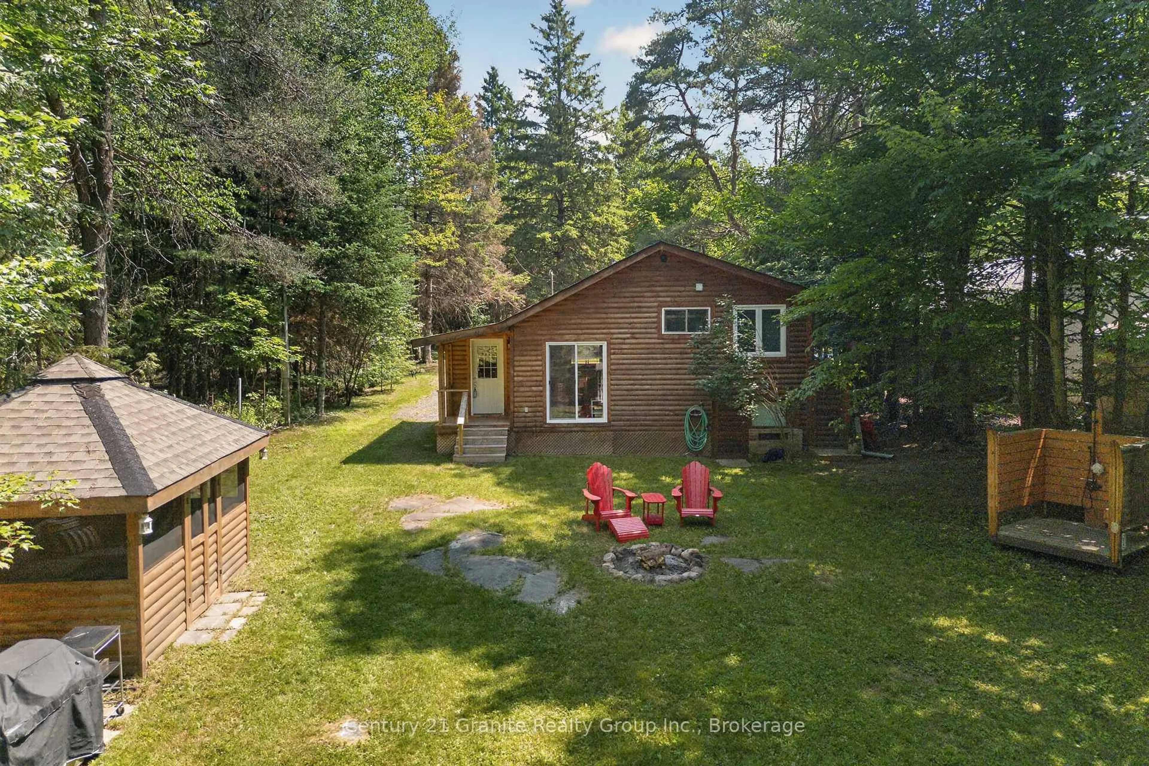 Patio, forest/trees view for 1880 Blairhampton Rd, Minden Hills Ontario K0M 2K0