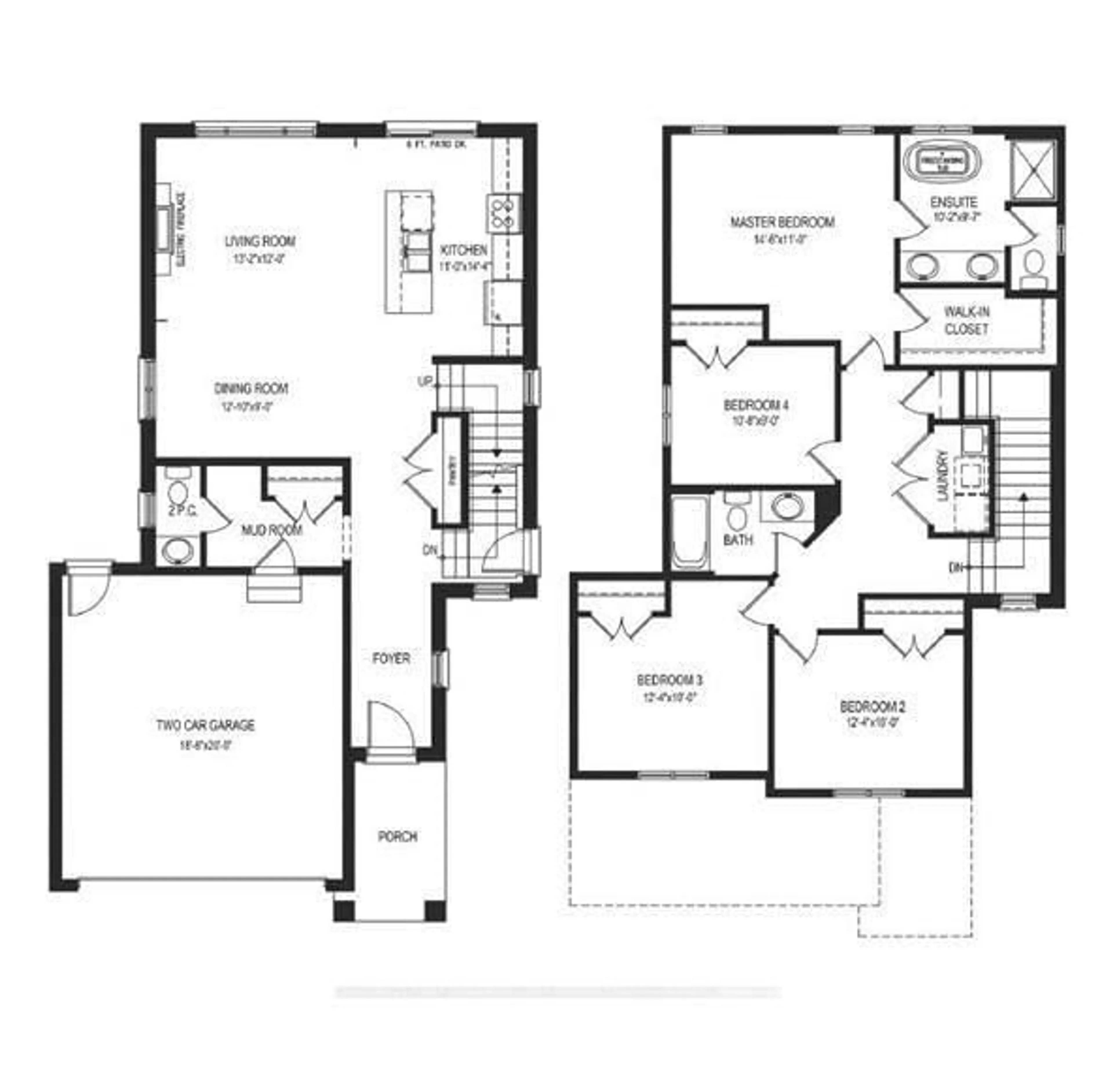 Floor plan for 2299 Darwin Cres, London South Ontario N6P 0J6
