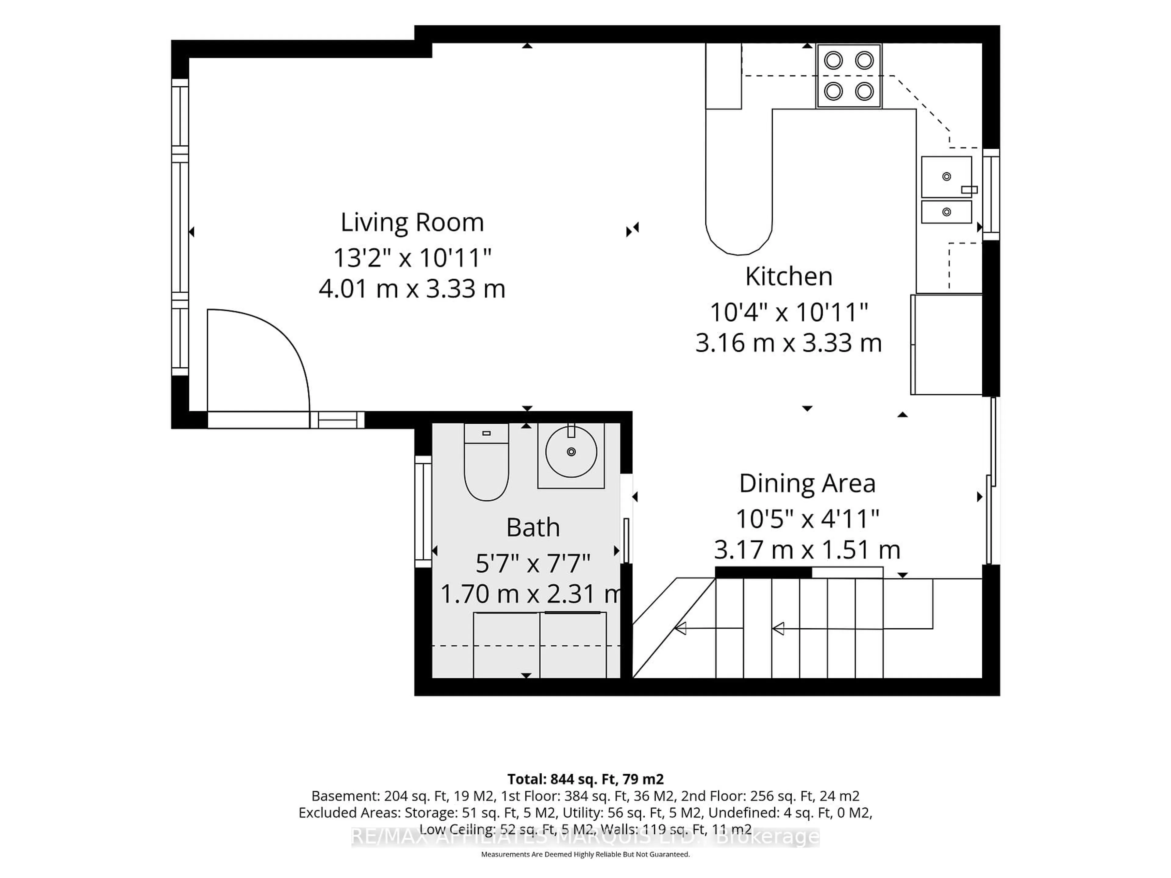 Floor plan for 331 Sixth St, Cornwall Ontario K6J 2X1