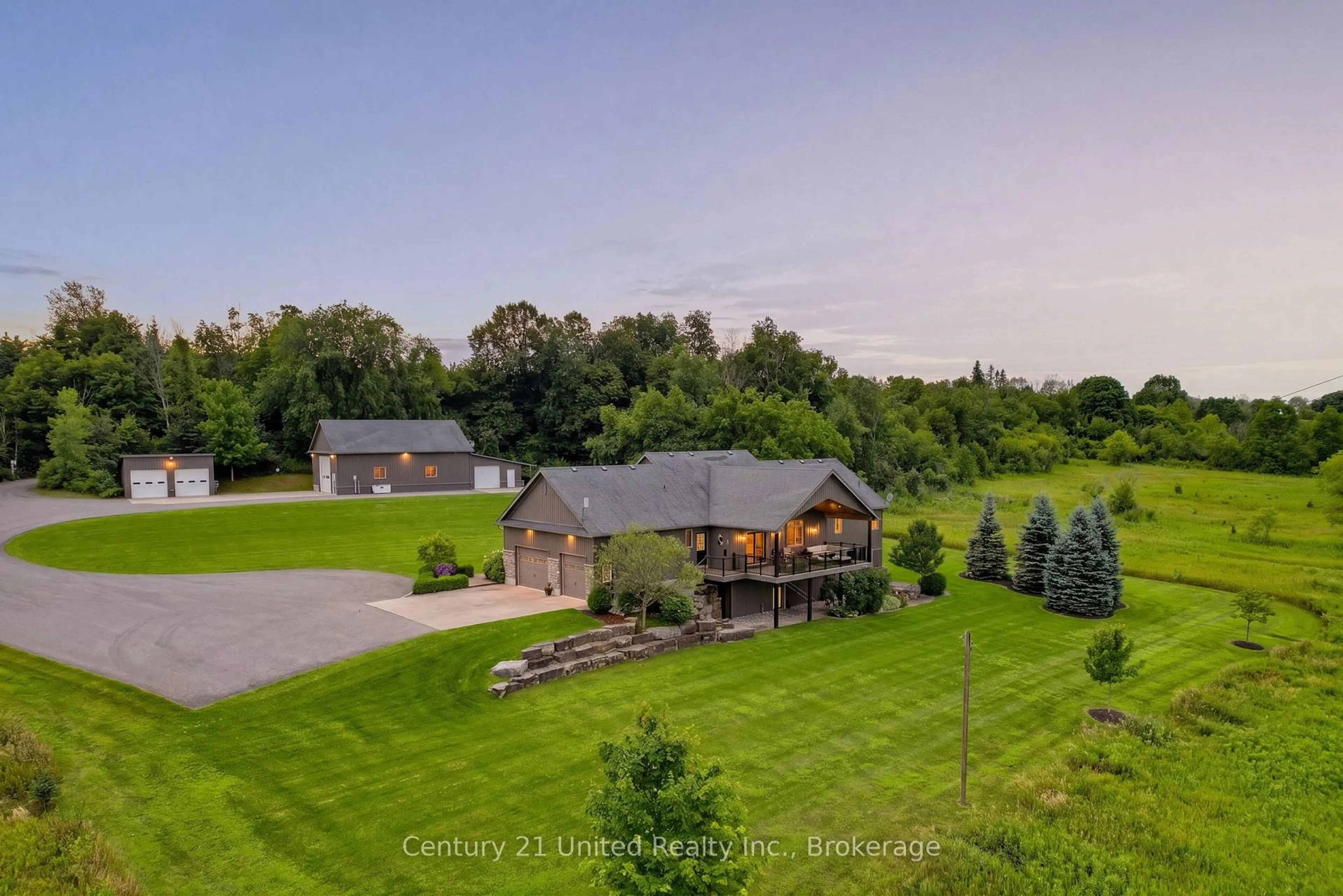 A pic from outside/outdoor area/front of a property/back of a property/a pic from drone, water/lake/river/ocean view for 2300 Victoria Rd, Prince Edward County Ontario K0K 1L0