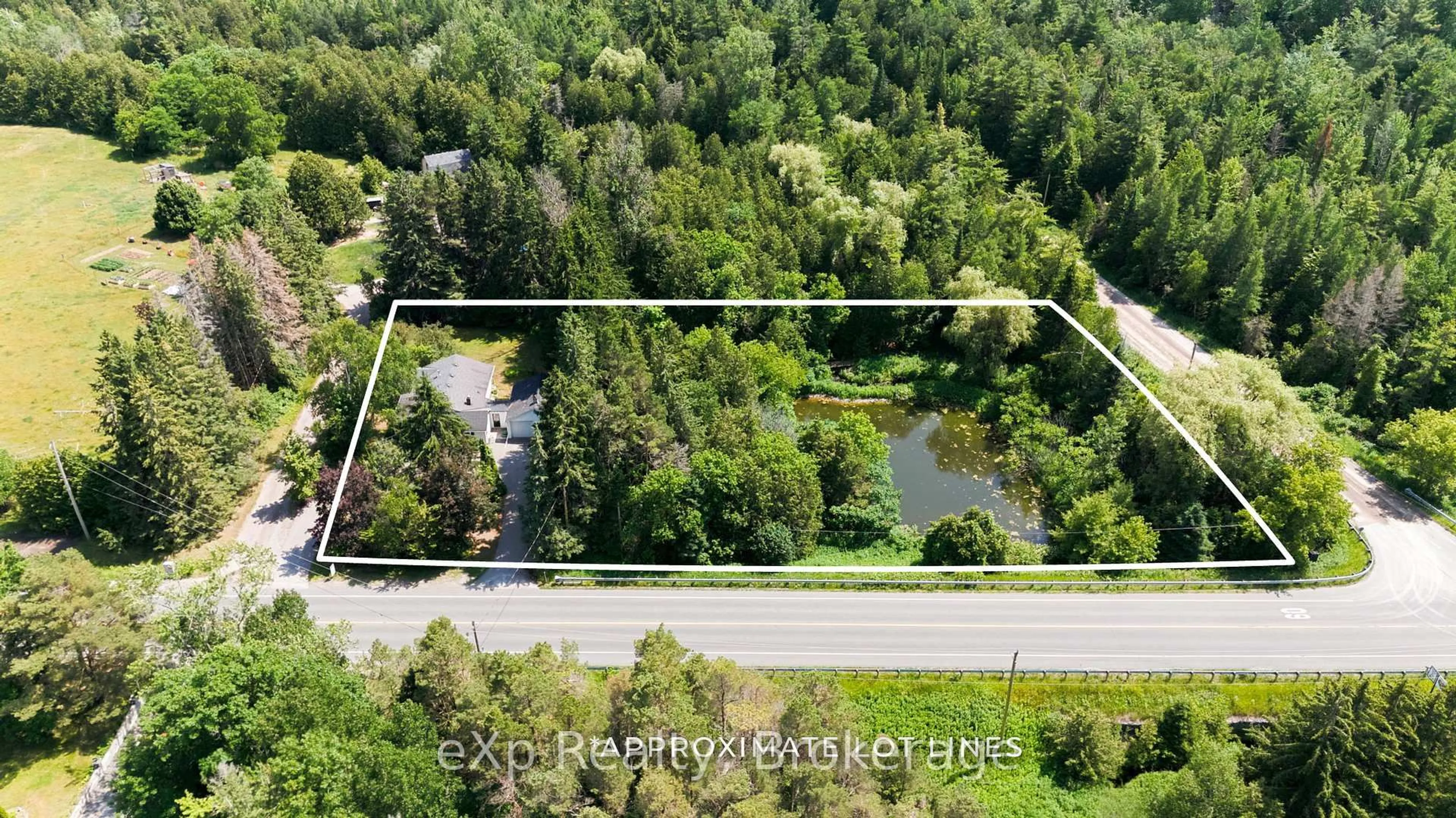 A pic from outside/outdoor area/front of a property/back of a property/a pic from drone, unknown for 2002 County Rd 22, Cramahe Ontario K0K 1M0