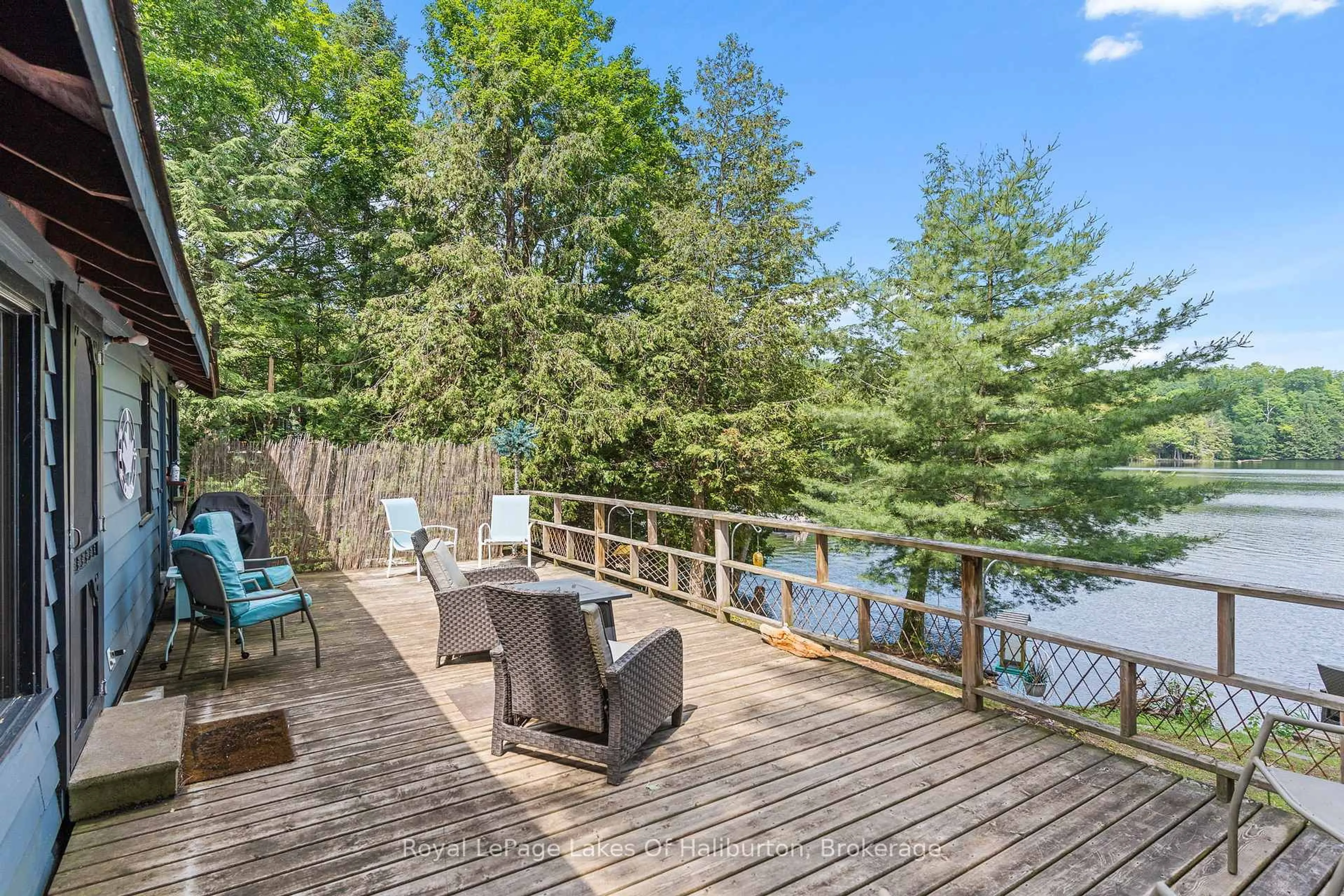 Patio, water/lake/river/ocean view for 1500 Tennyson Rd, Minden Hills Ontario K0M 2K0