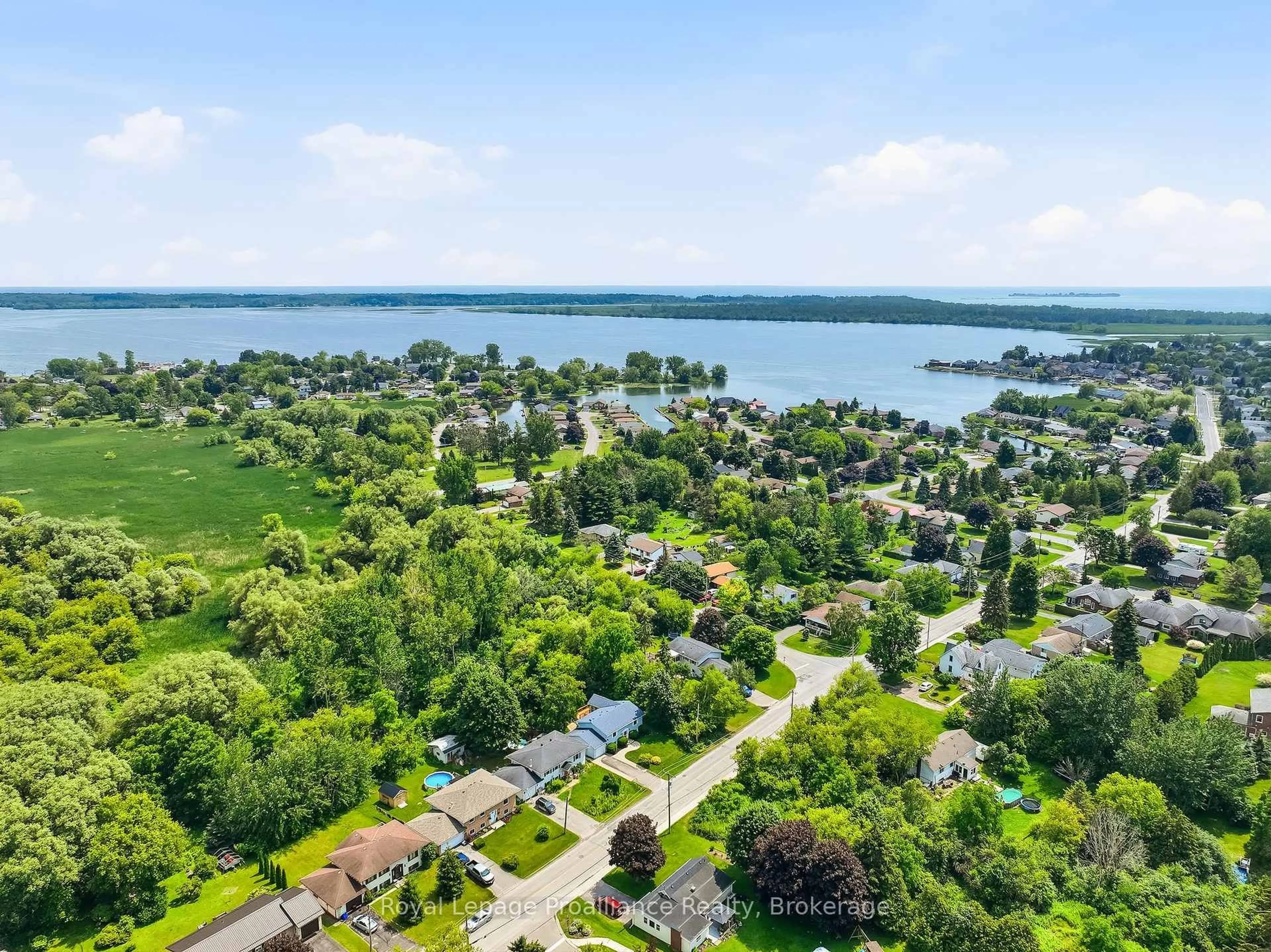 A pic from outside/outdoor area/front of a property/back of a property/a pic from drone, water/lake/river/ocean view for 23 Harbour St, Brighton Ontario K0K 1H0
