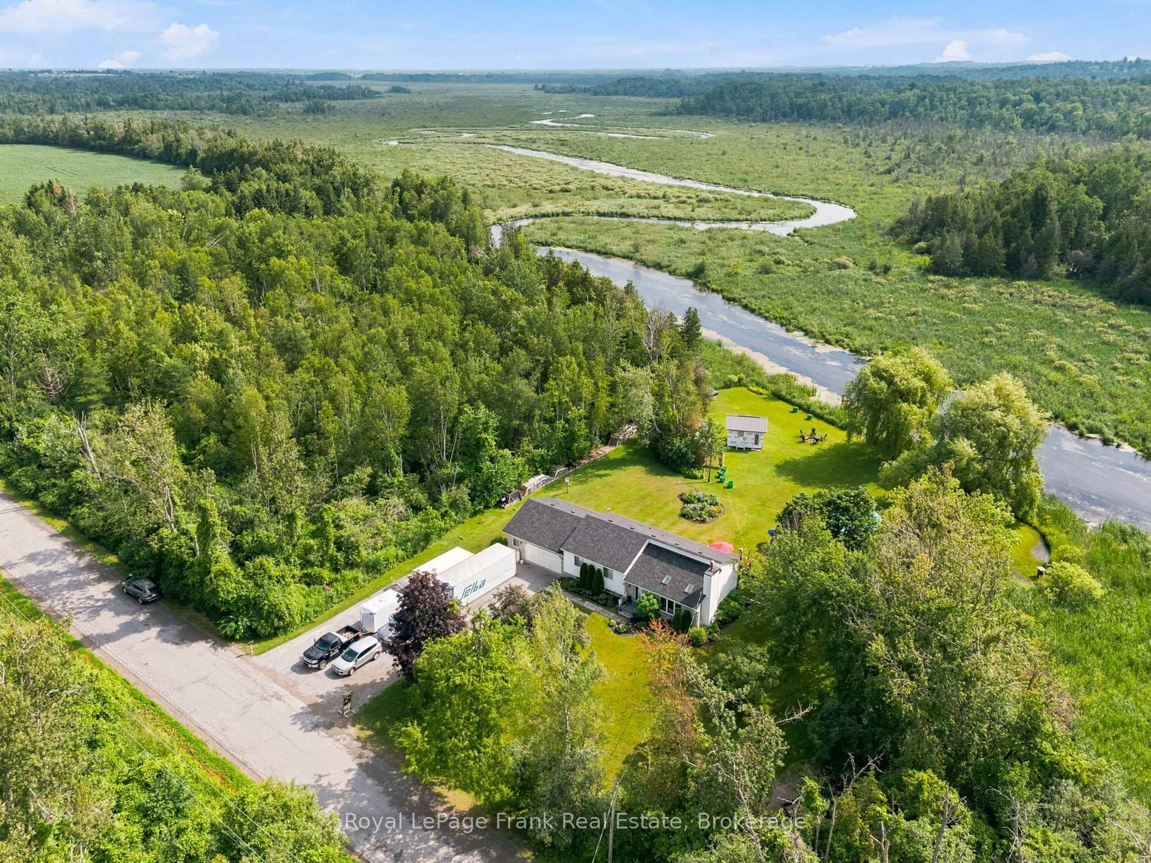 A pic from outside/outdoor area/front of a property/back of a property/a pic from drone, water/lake/river/ocean view for 128 River Rd, Kawartha Lakes Ontario K9V 4R4