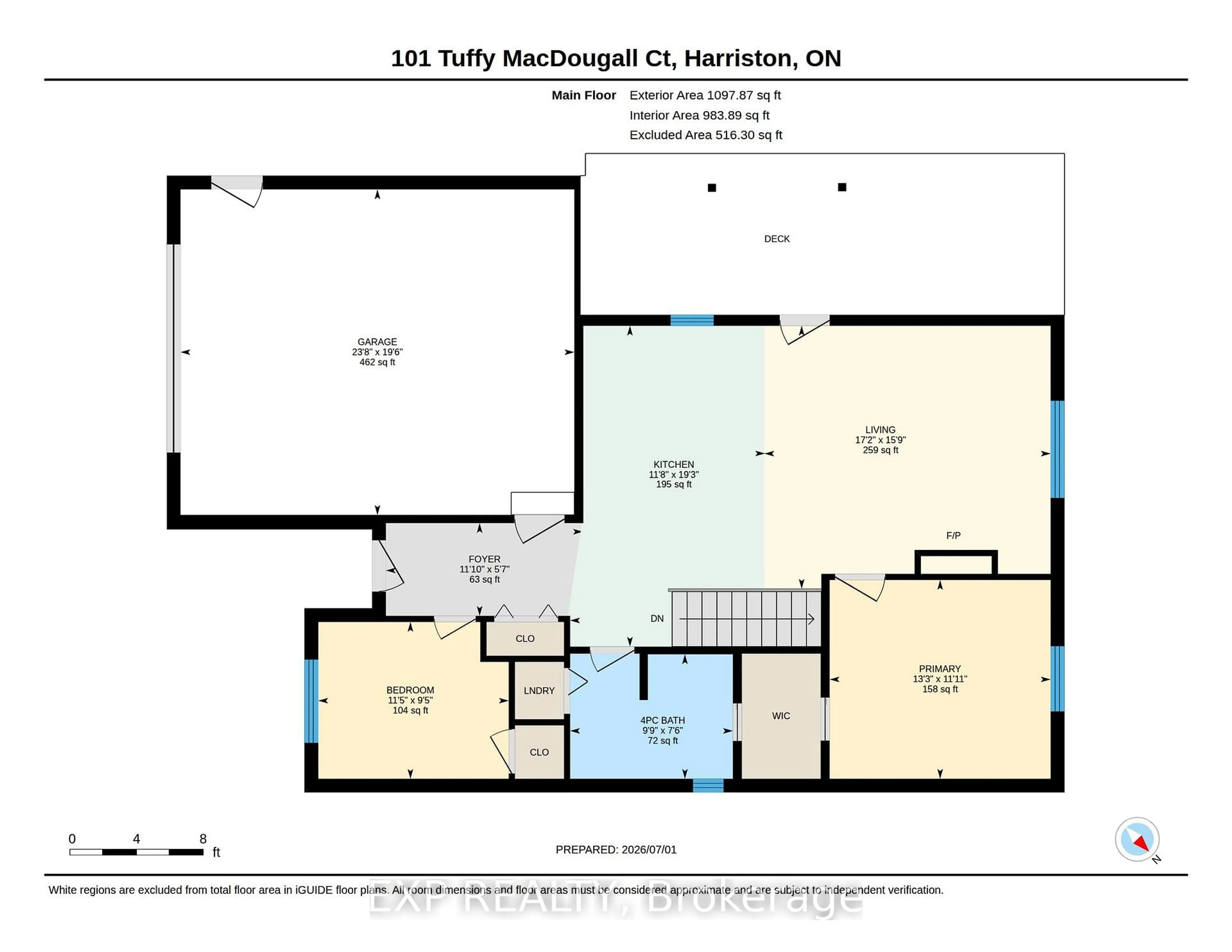 Floor plan for 101 Tuffy MacDougall Crt, Minto Ontario N0G 1Z0