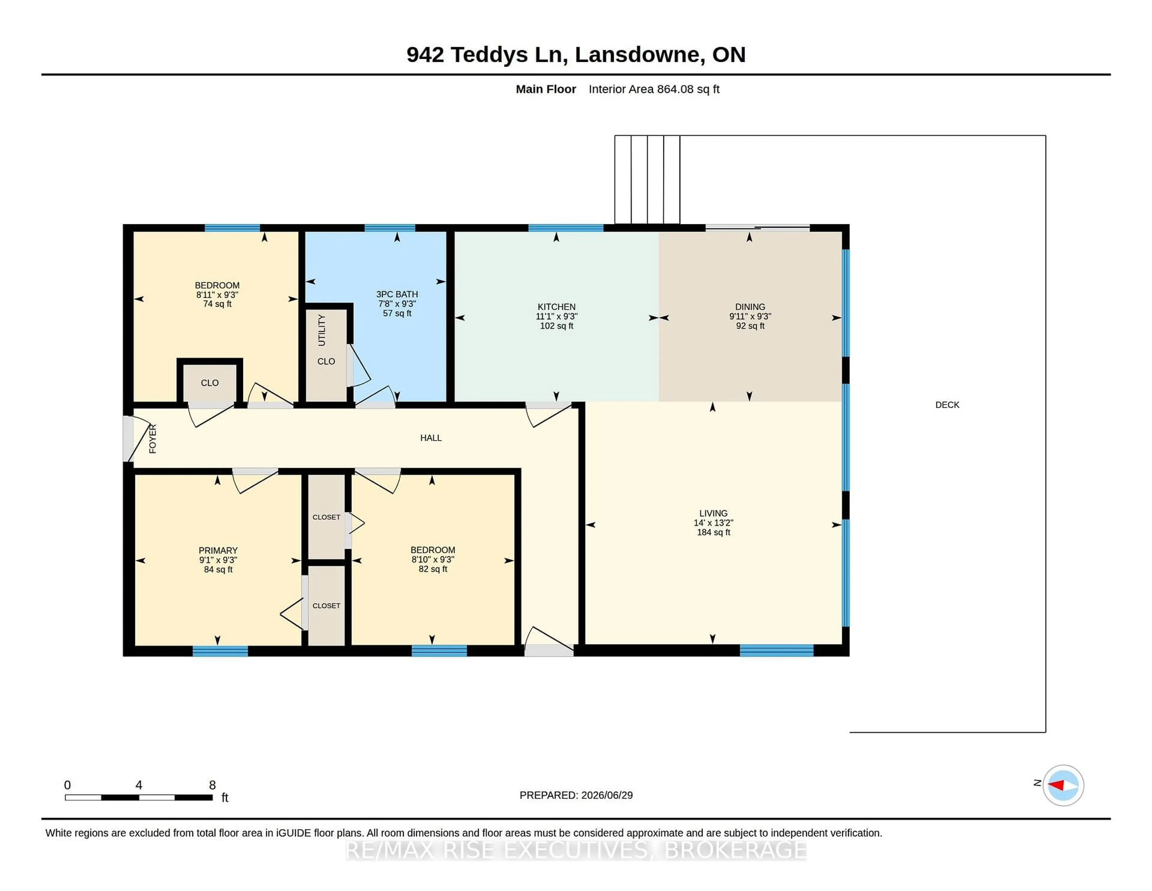 Floor plan for 942 Teddys Lane, Leeds and the Thousand Islands Ontario K0E 1L0