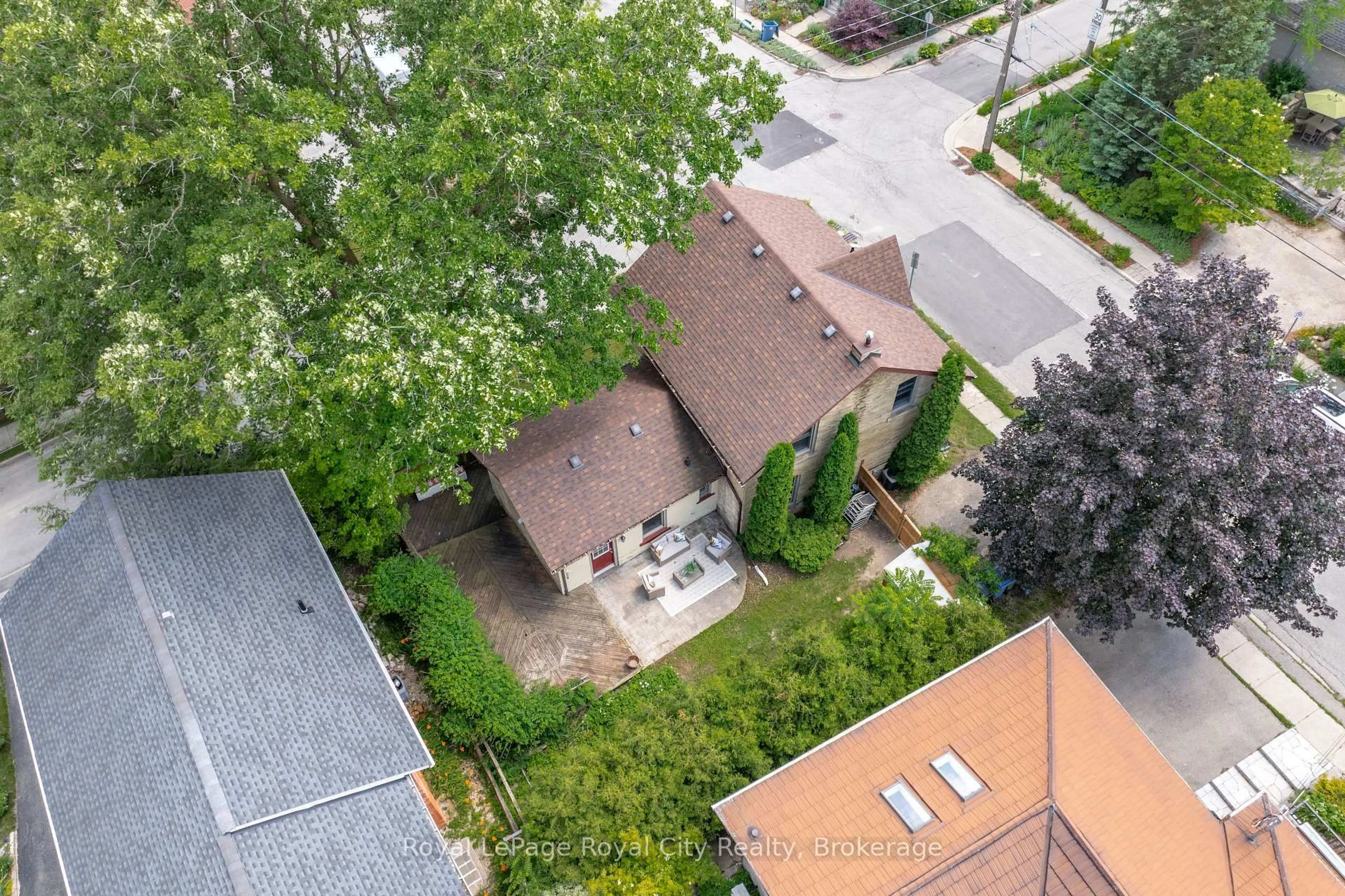 A pic from outside/outdoor area/front of a property/back of a property/a pic from drone, city buildings view from balcony for 26 Fergus St, Guelph Ontario N1H 5K6