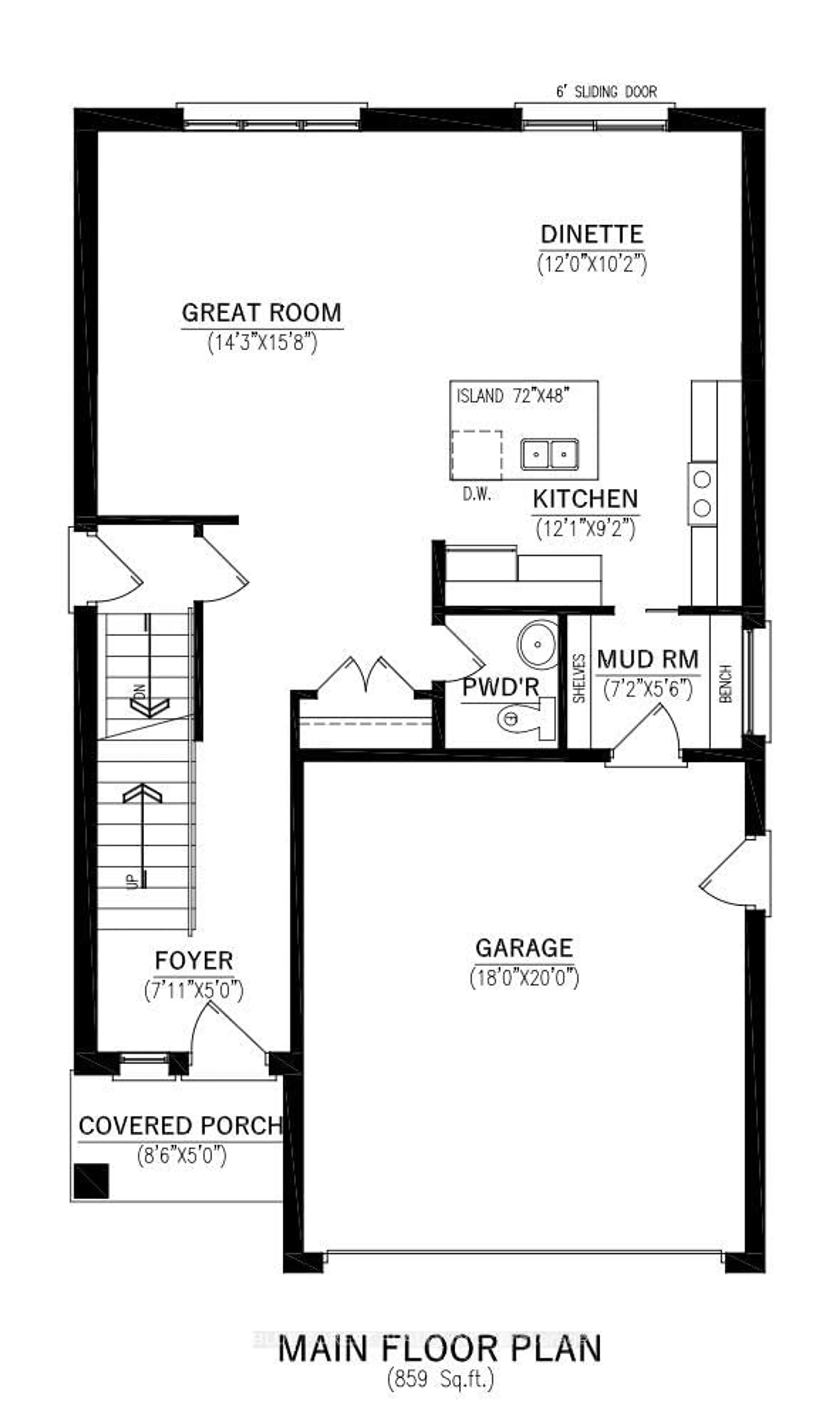 Floor plan for Lot 23 Ayrshire Ave, London South Ontario N6P 0J5
