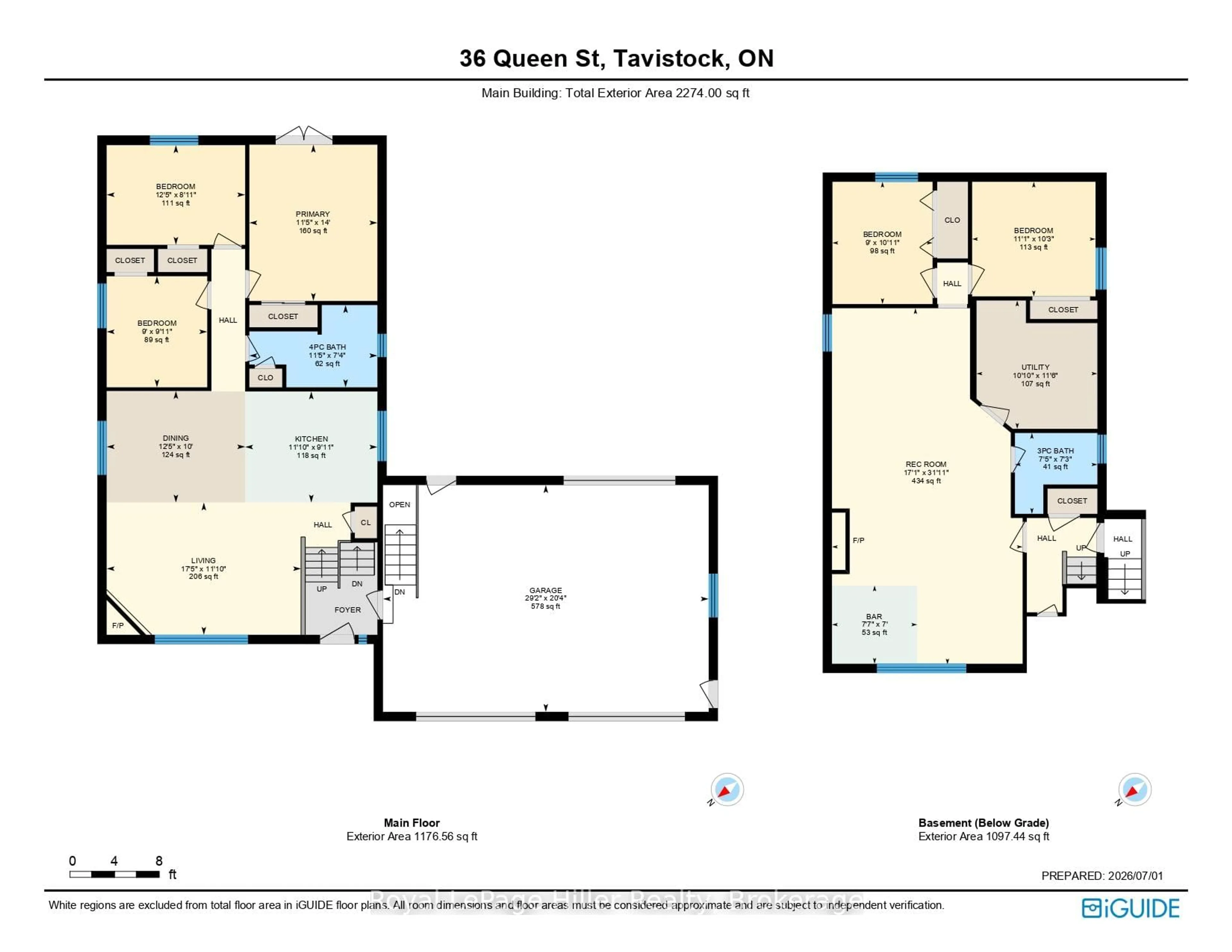Floor plan for 36 Queen St, East Zorra-Tavistock Ontario N0B 2R0